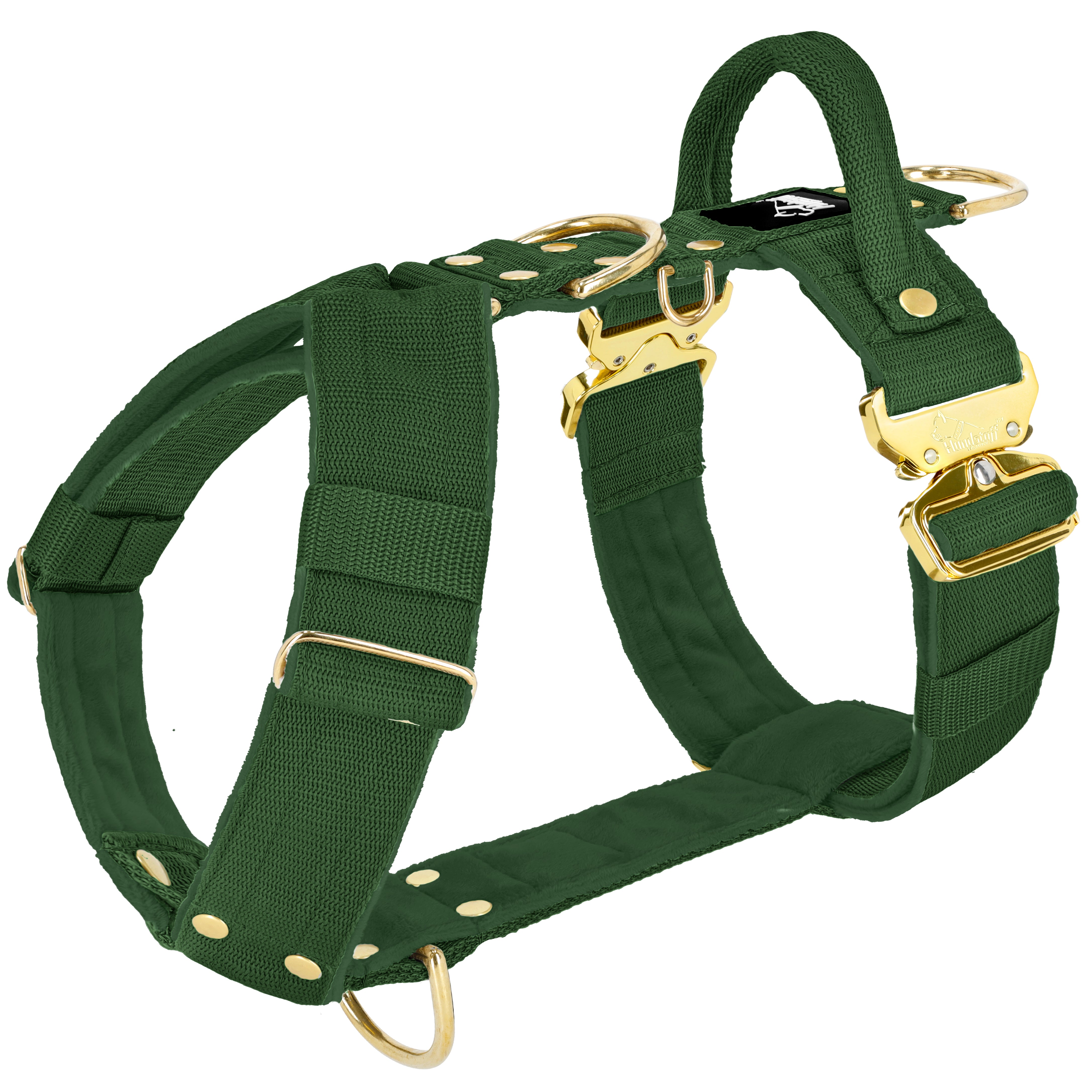 Easy Walk Extreme Gold Buckle Forest Green - Arnés con hebilla de cierre rápido