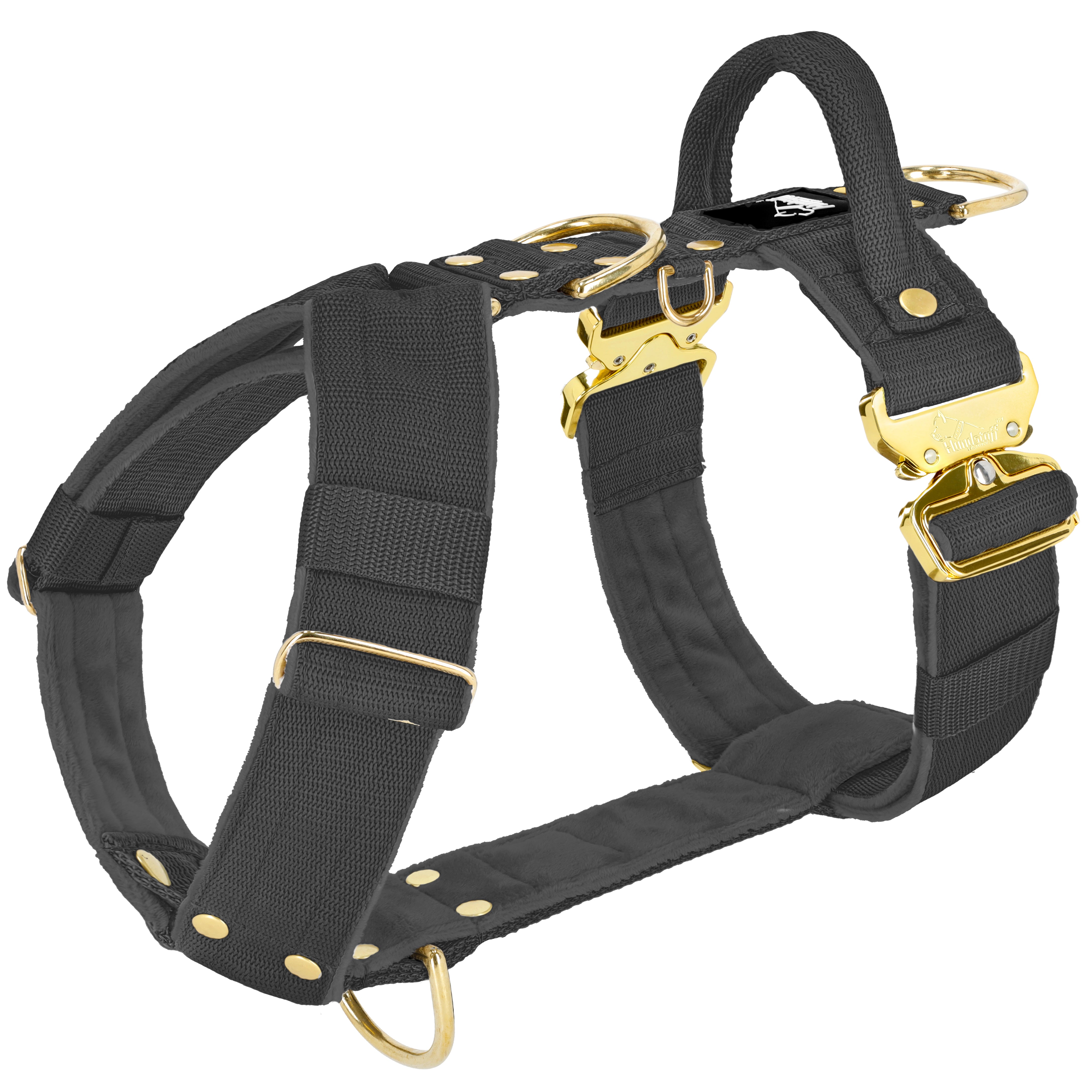 Easy Walk Extreme Gold Buckle Dark Grey - Arnés con hebilla de cierre rápido