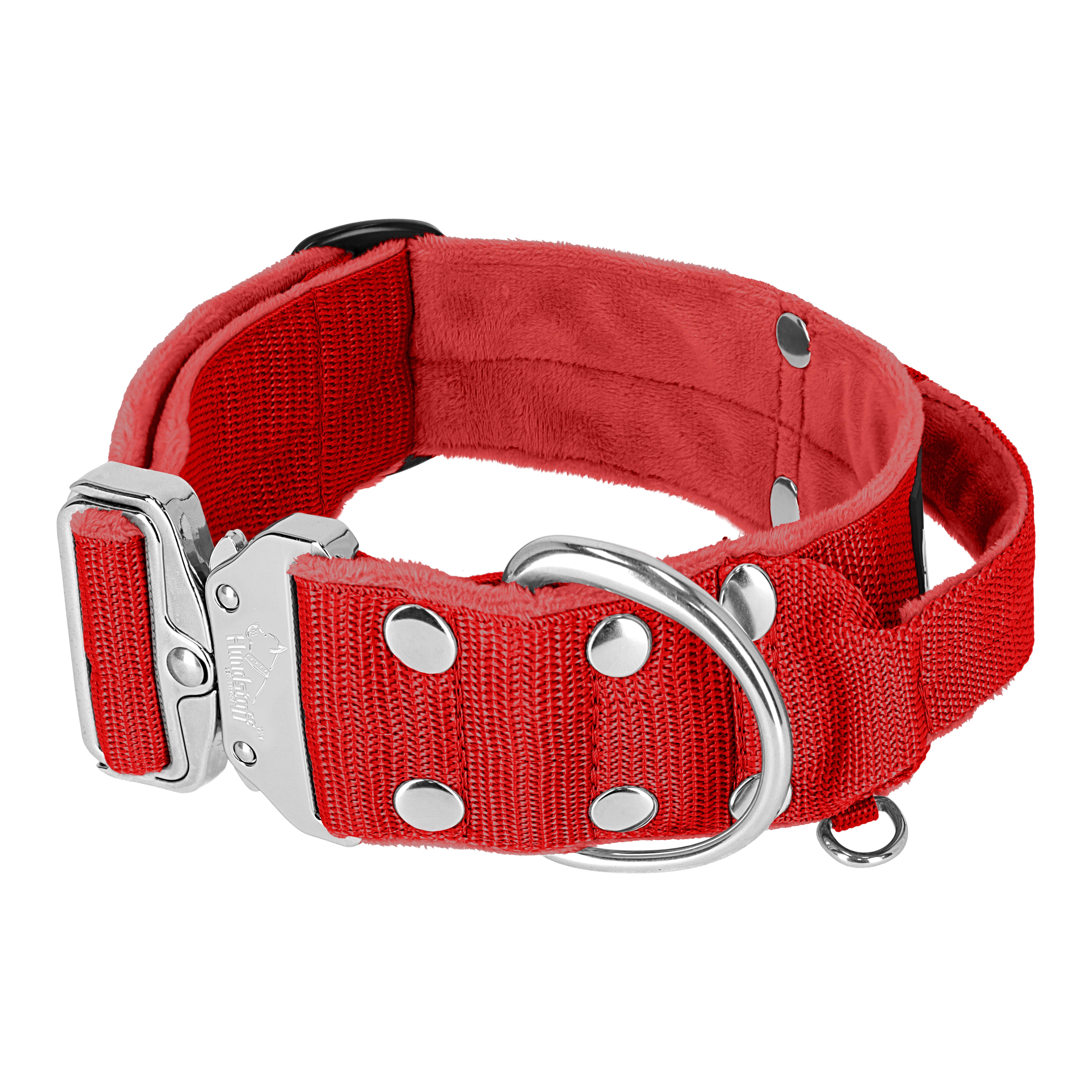 Extreme Silver Buckle Red - Collar fuerte y seguro