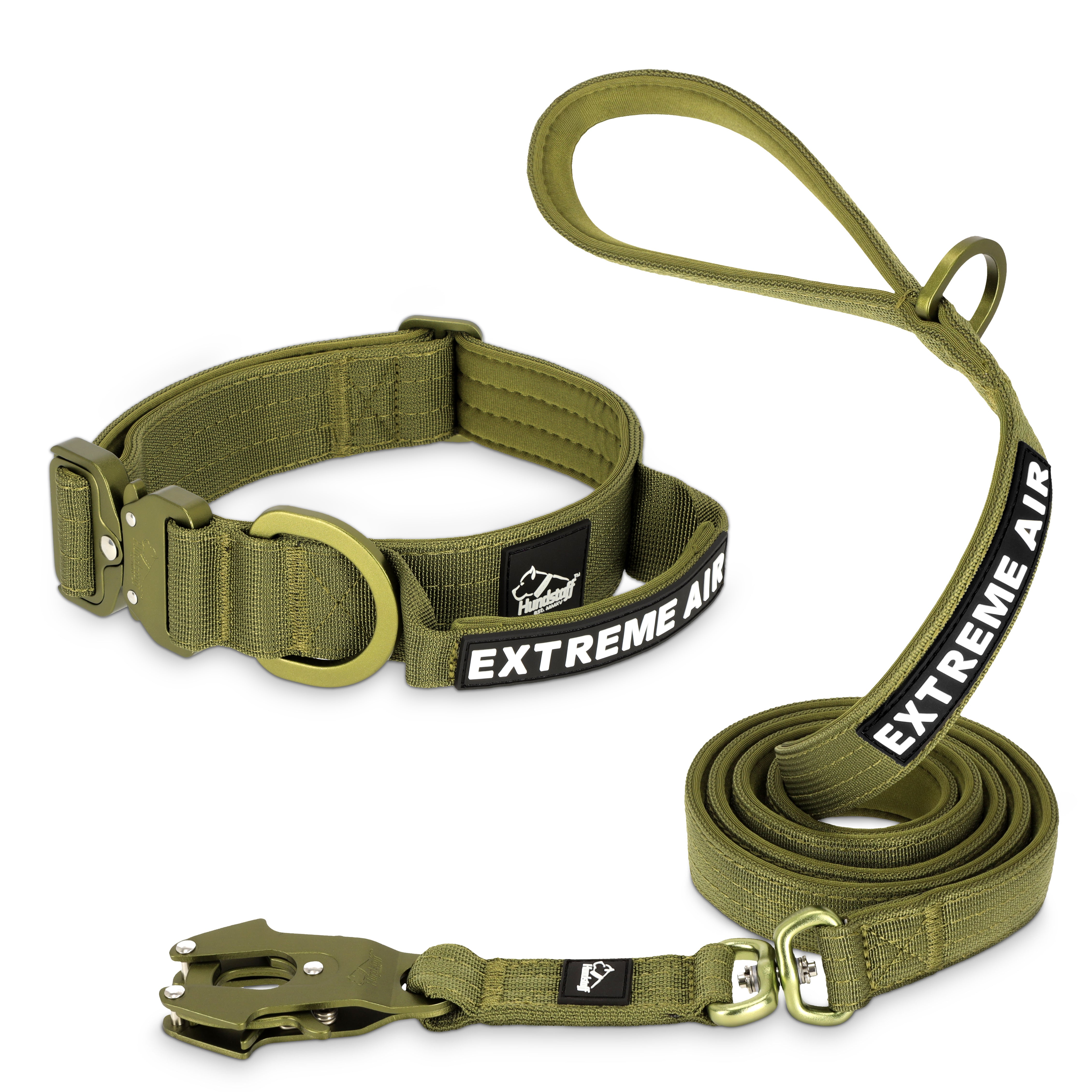 Extreme Air Set Army Green - Lätt och slitstarkt hundset