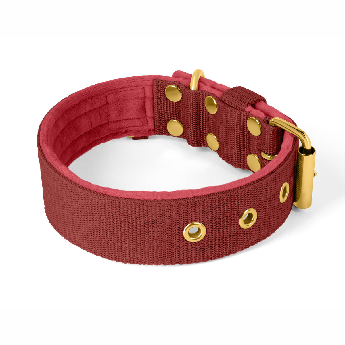 Active Golden Raspberry Red - Collar ancho y resistente con hebilla