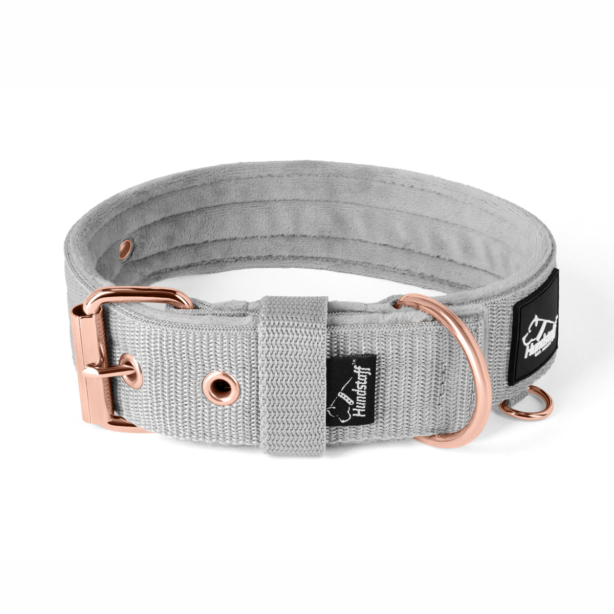 Active Komfort Rose Edition Grey - Collar ancho y resistente con hebilla