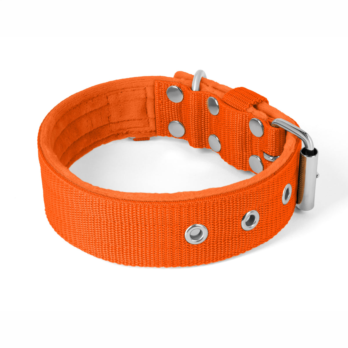 Active Orange - Collar ancho y resistente con hebilla