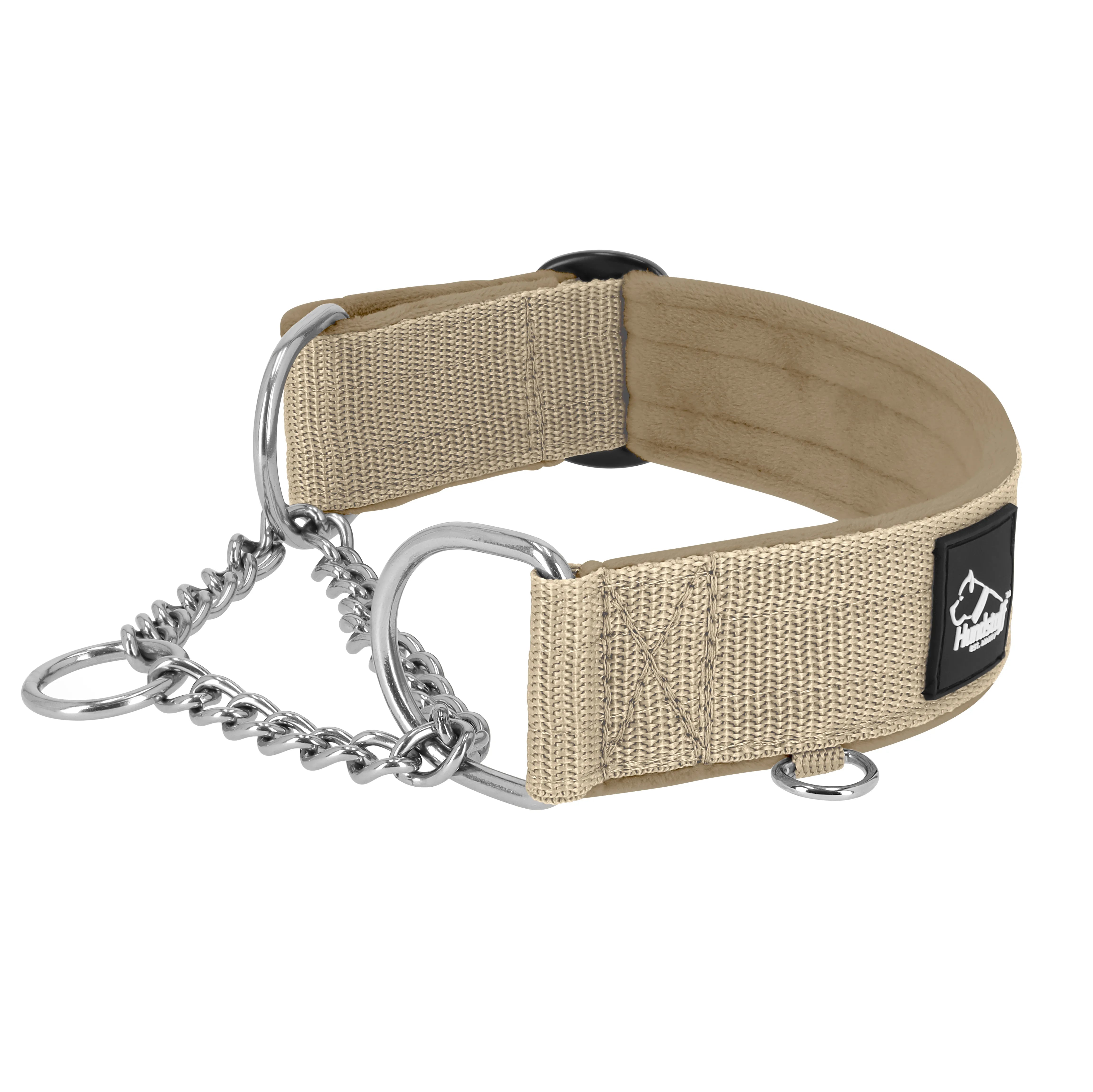 Martingale Chain Set Beige - Collar de media correa y correa