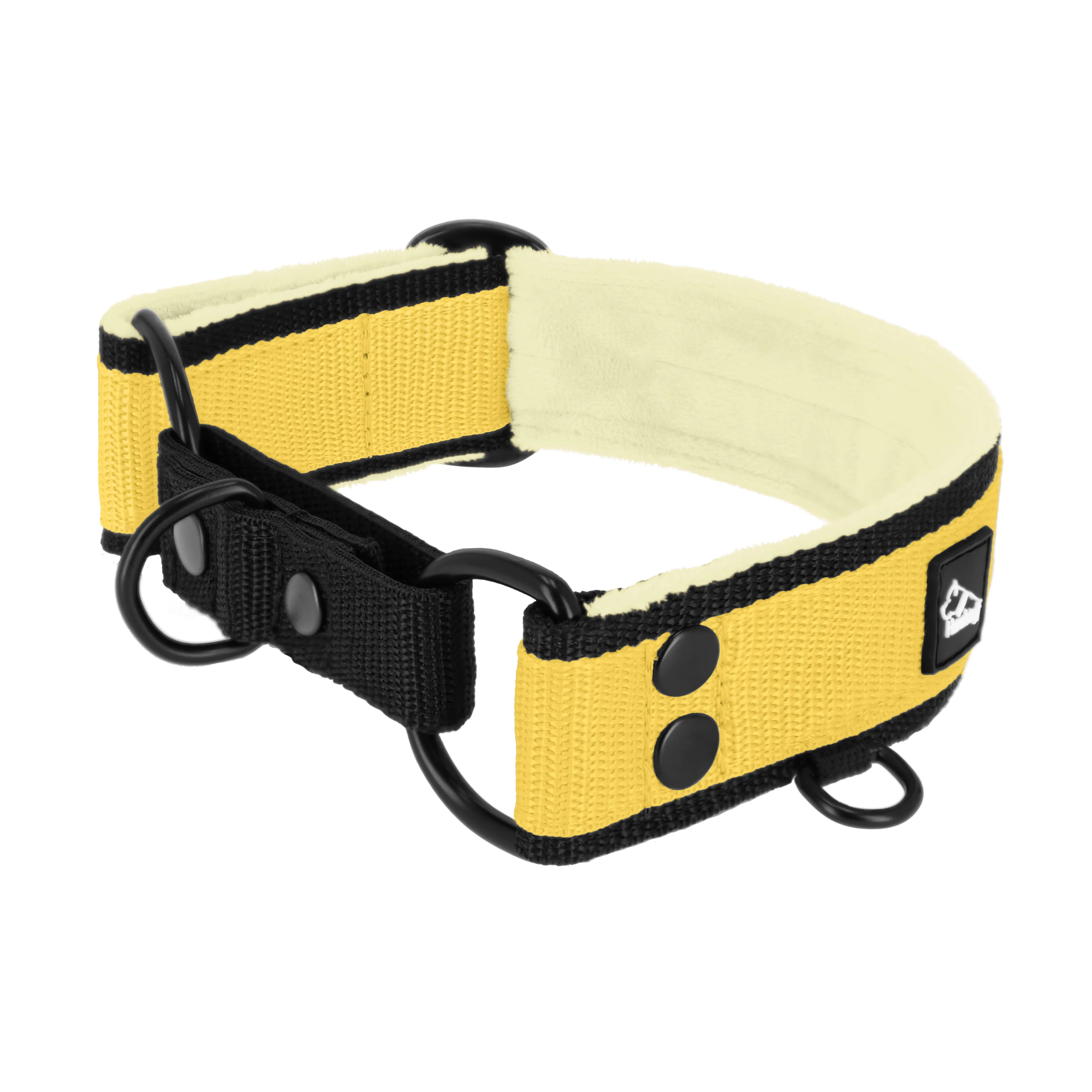 Martingala Black Edition Baby Yellow - Cuello forrado de tablas medio planchado