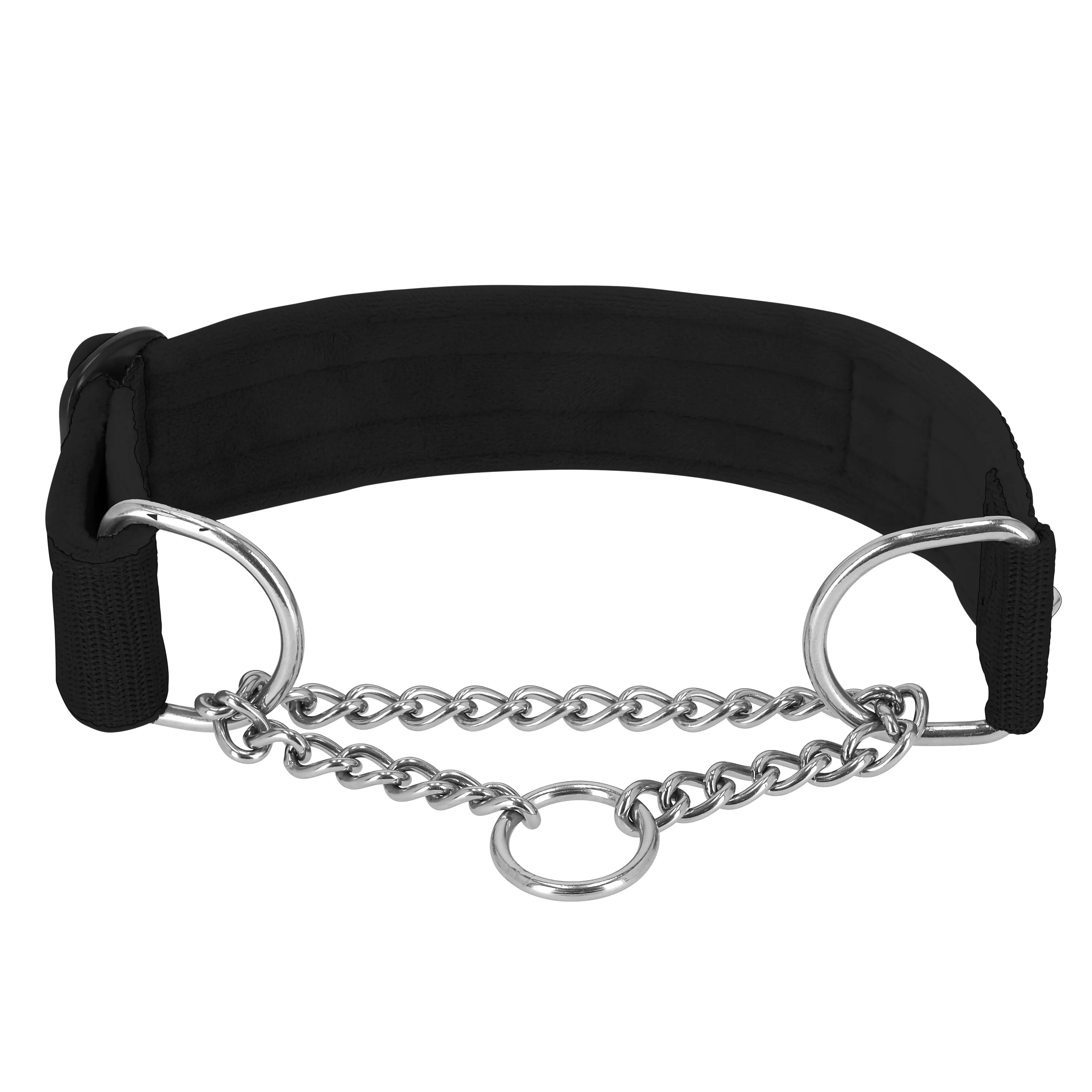 Martingale Chain Set Black - Collar semi-estrangulador y correa