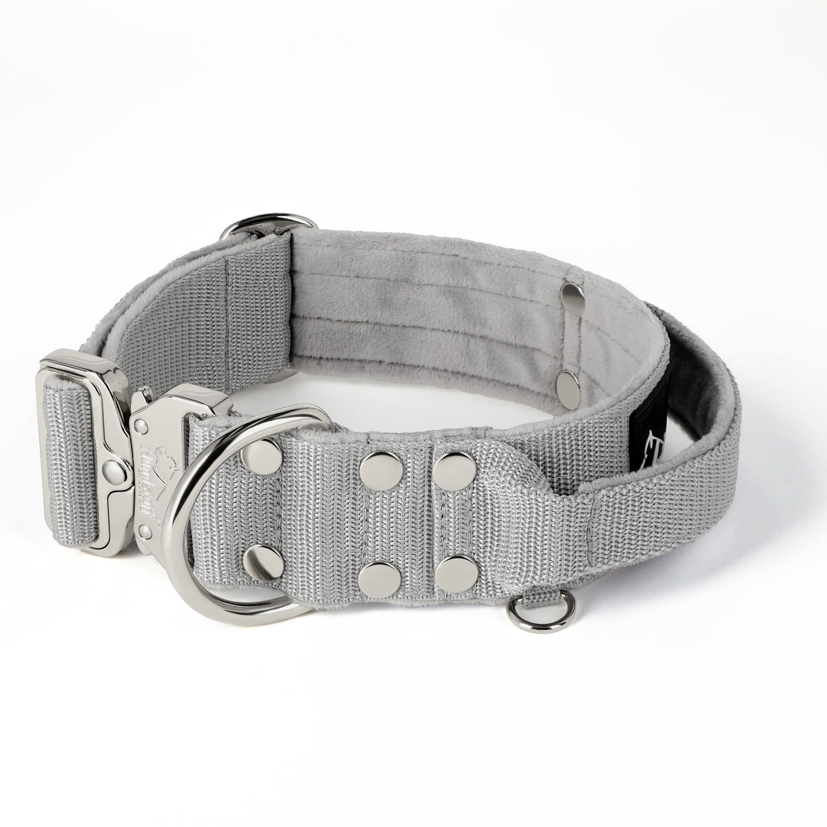 Extreme Silver Buckle Grey - Collar resistente y seguro