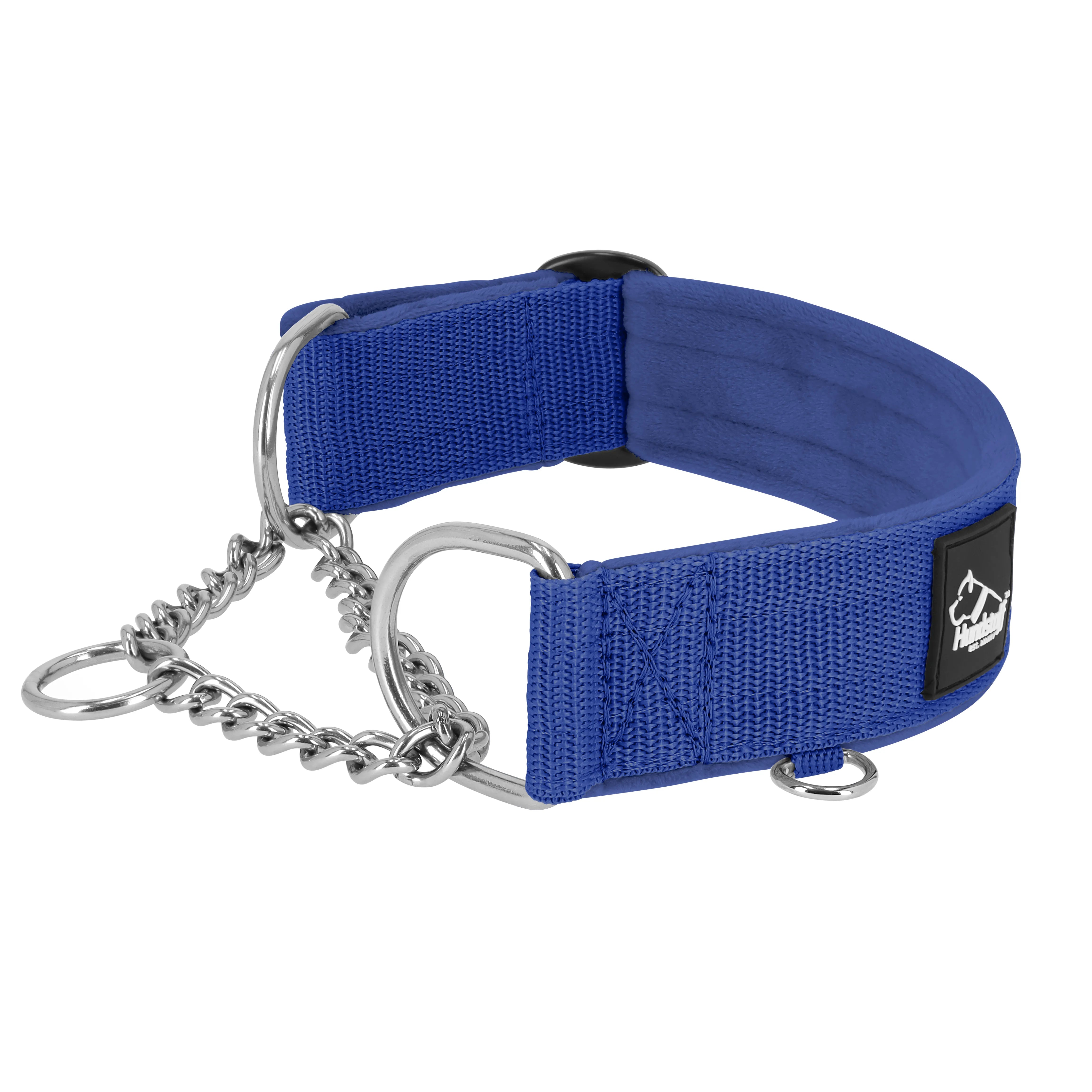 Martingale Chain Set Blue - Collar de semi-asfixia y correa