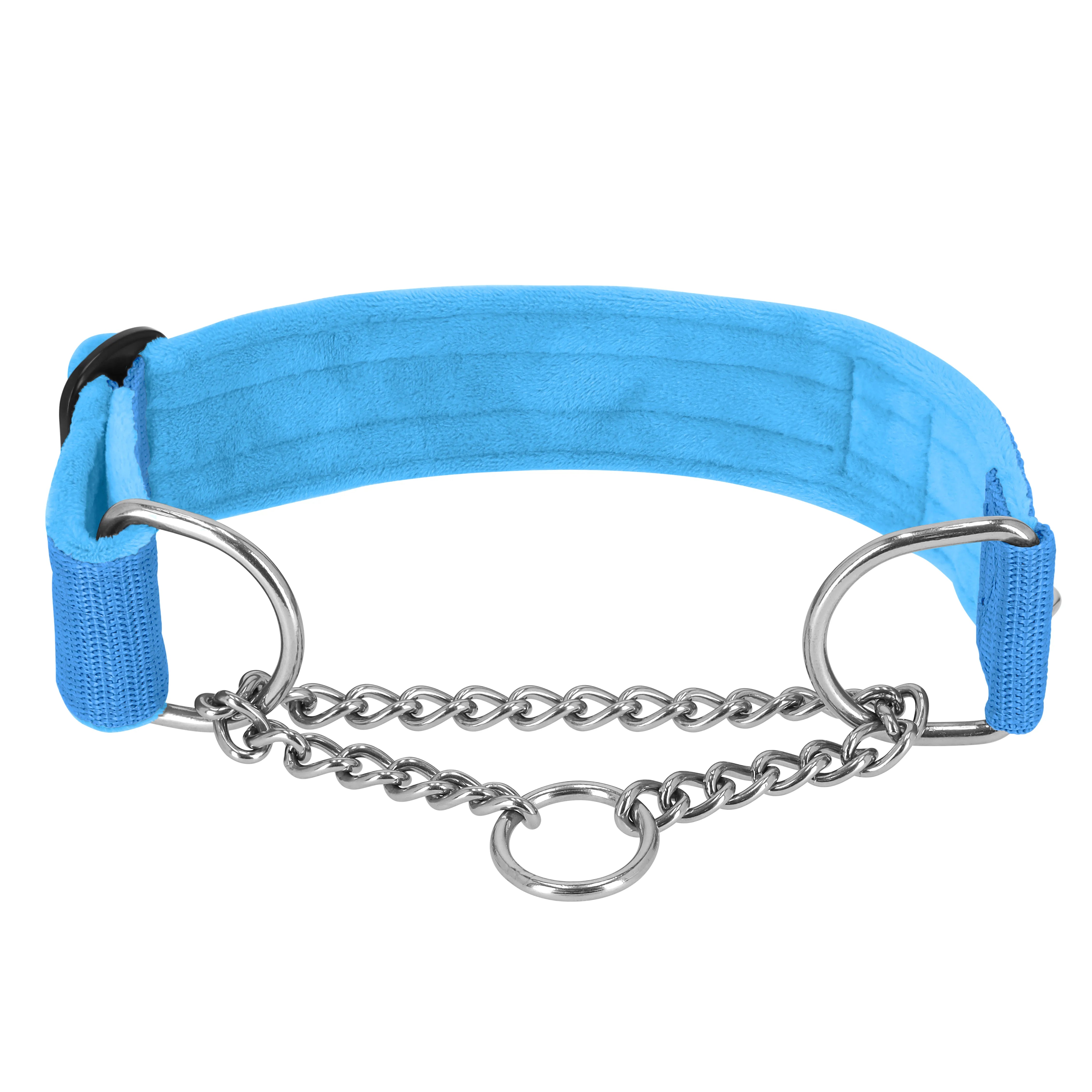Martingale Chain Set Ocean Blue - Collar semi-estrangulador y correa