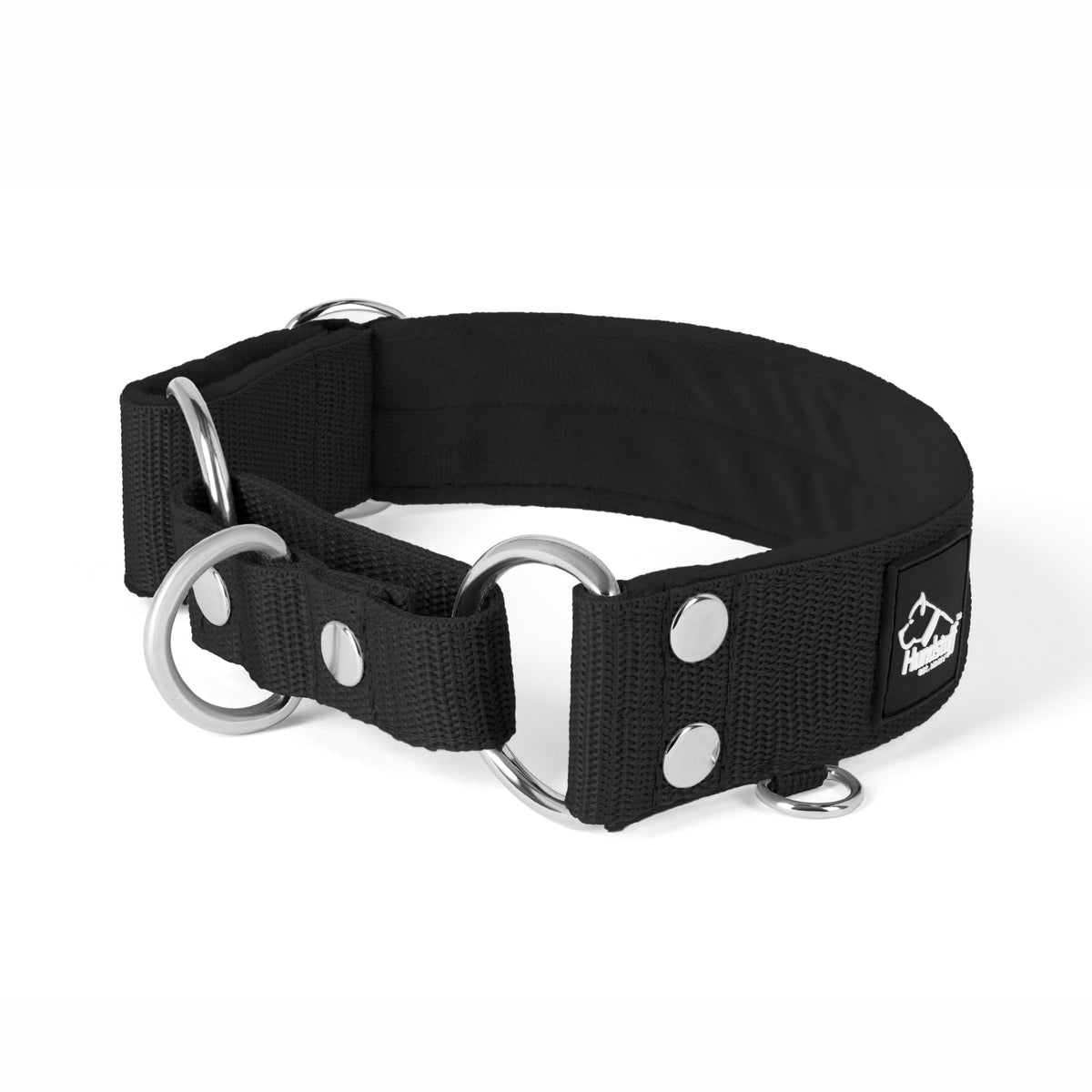 Martingale Black - Collar ancho forrado medio planchable