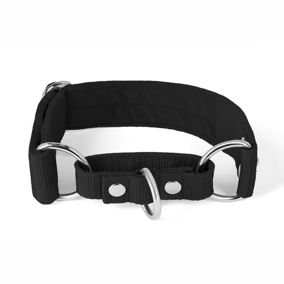 Martingale Black - Collar ancho forrado medio planchable