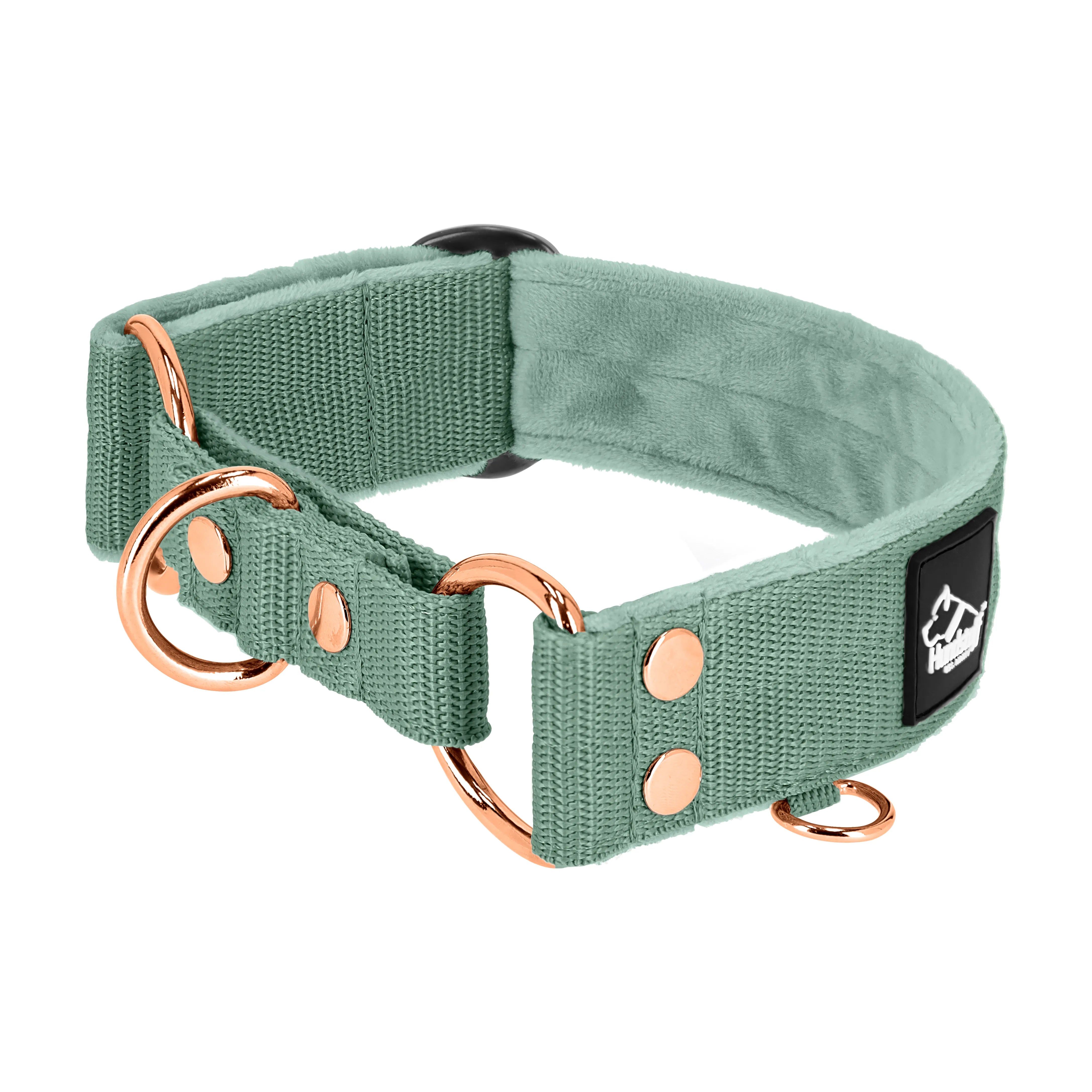 Martingale Edición Pastel Pink Green - Collar forrado doblado medio planchado