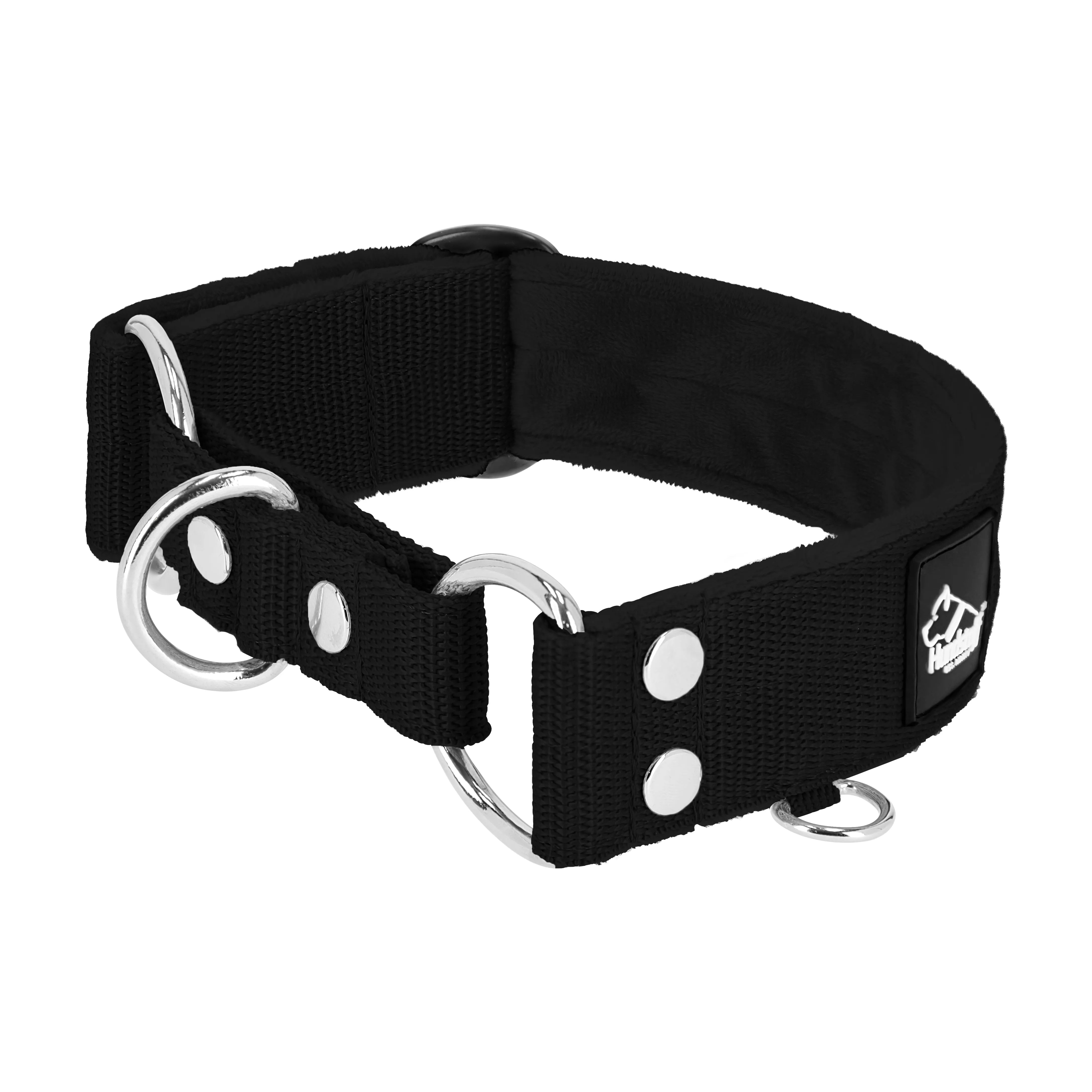 Martingale Negro - Collar ancho forrado medio planchable