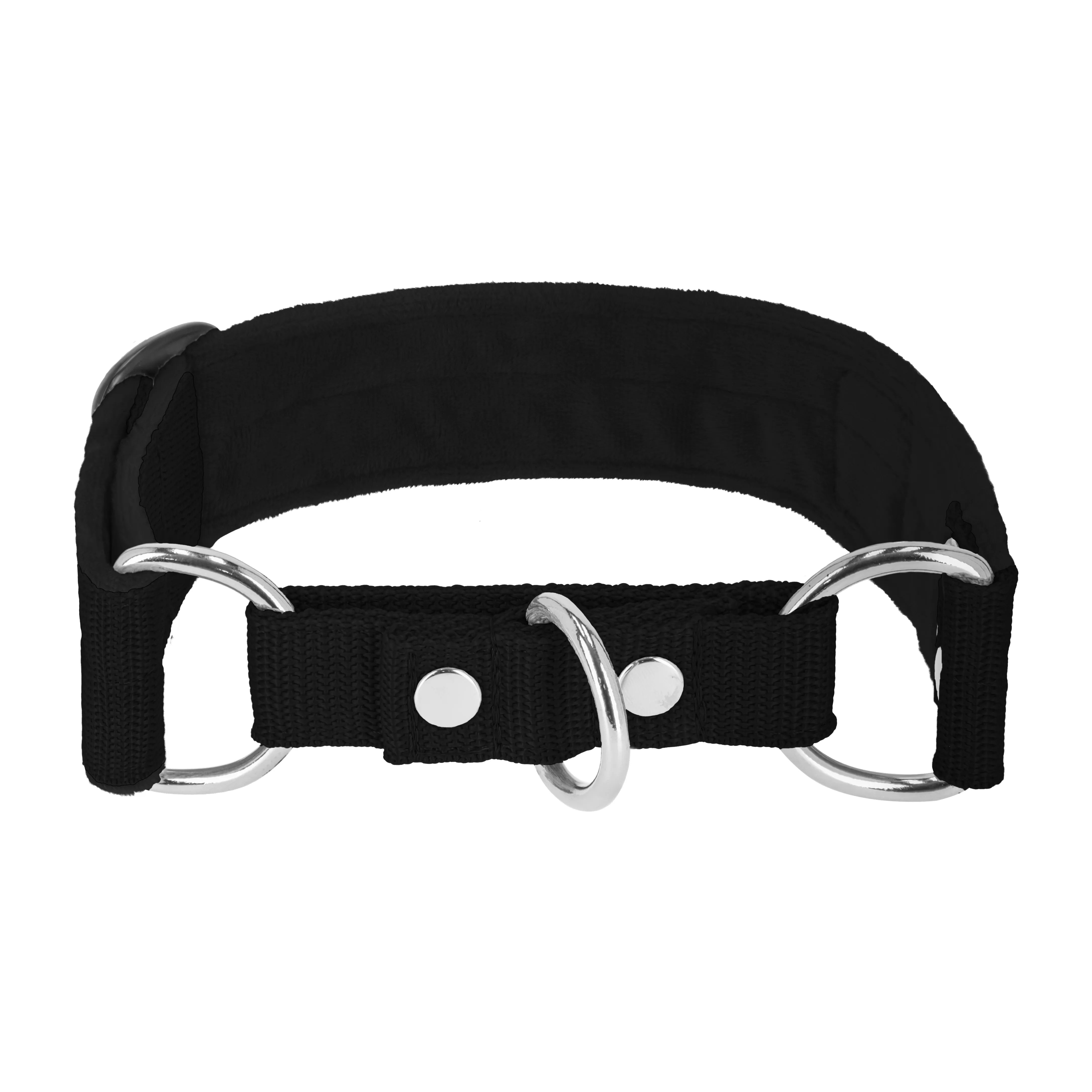 Martingale Negro - Collar ancho forrado medio planchable