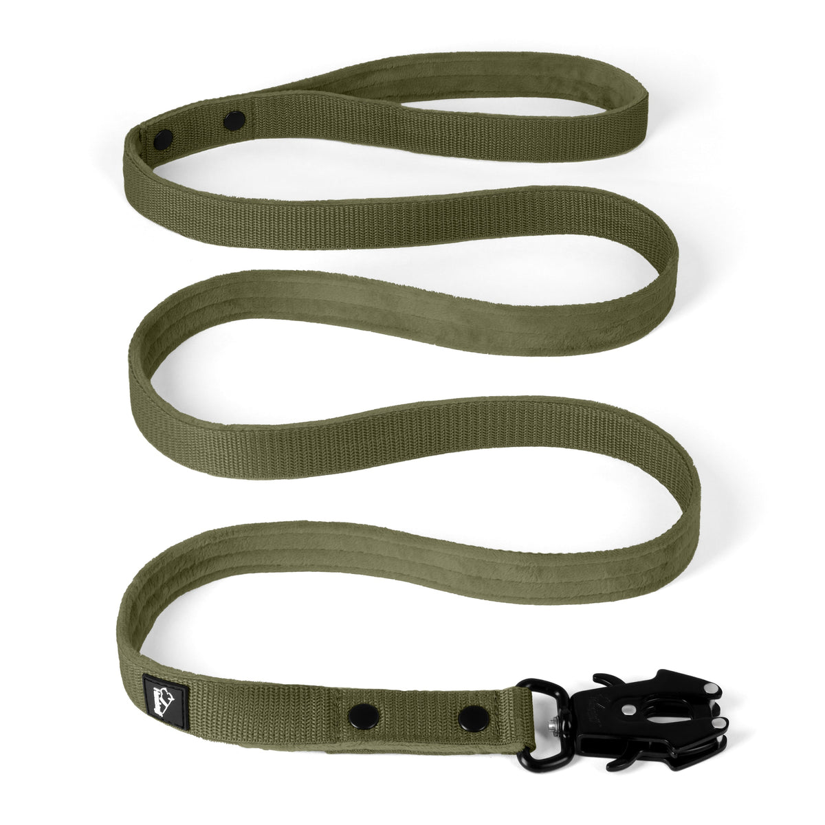 Walk Leash Black Edition Khaki - Correa de nylon segura en diferentes longitudes