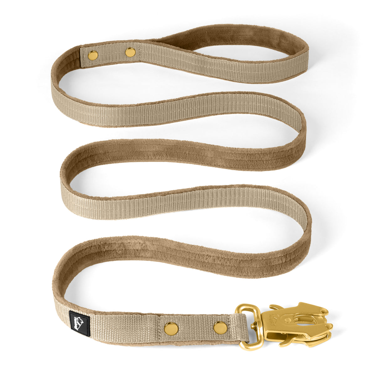 Walk Leash Beige Gold - Correa de nylon de seguridad en diferentes longitudes