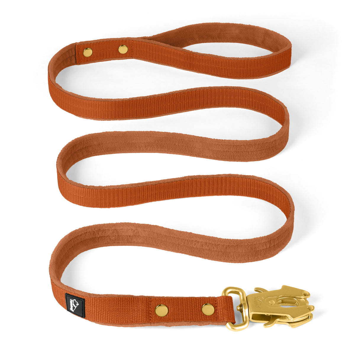Walk Leash Golden Burned Orange - Correa de nylon segura en diferentes longitudes