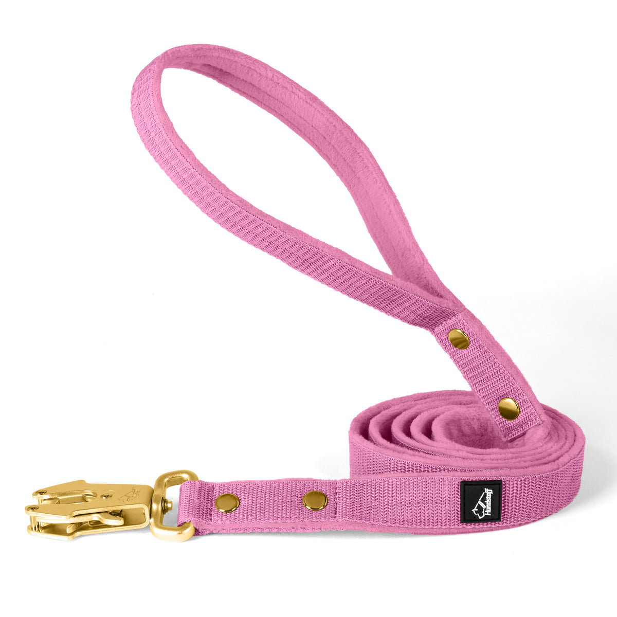 Walk Leash Golden Candy Pink - Correa de nylon segura en varias longitudes