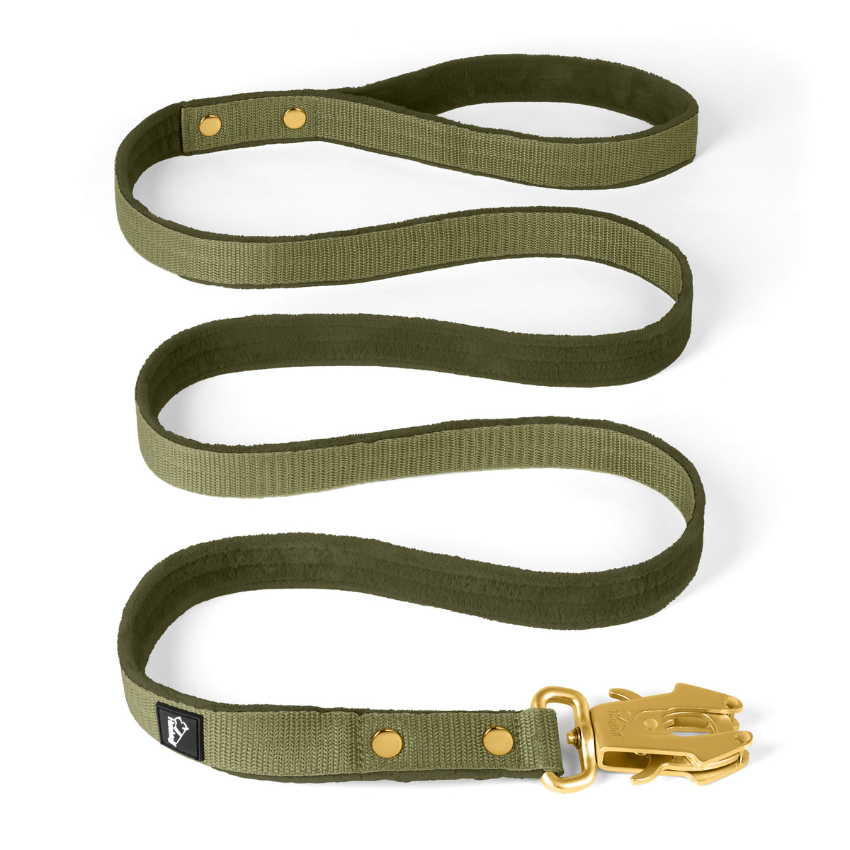 Walk Leash Golden Olive Green - Correa de nylon resistente en varias longitudes