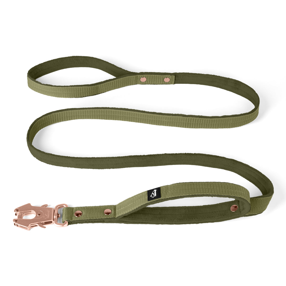 Guard Leash Rose Edition Olive Green - Correa Guard con asa extra