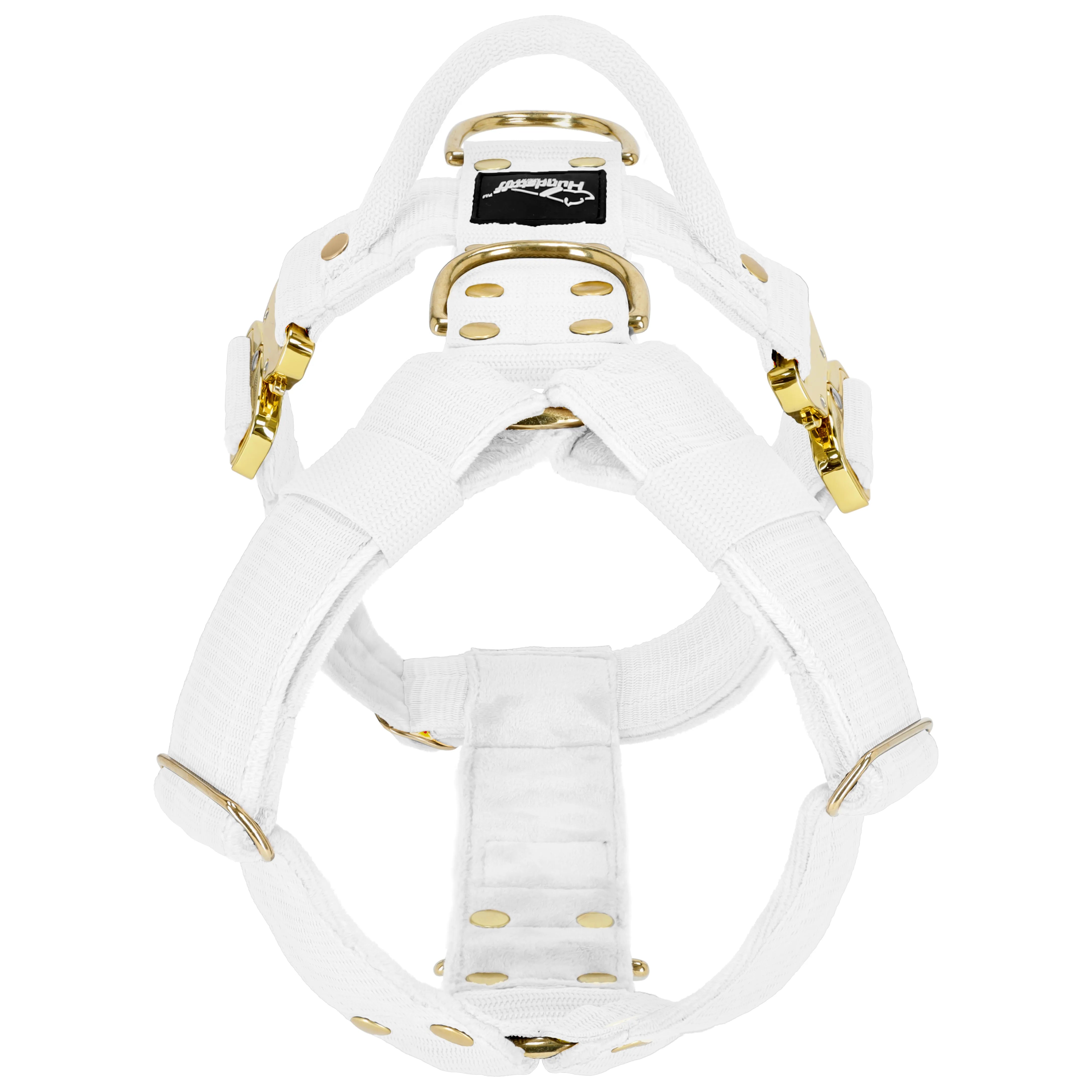 Easy Walk Extreme Gold Buckle White - Arnés con hebilla de cierre rápido