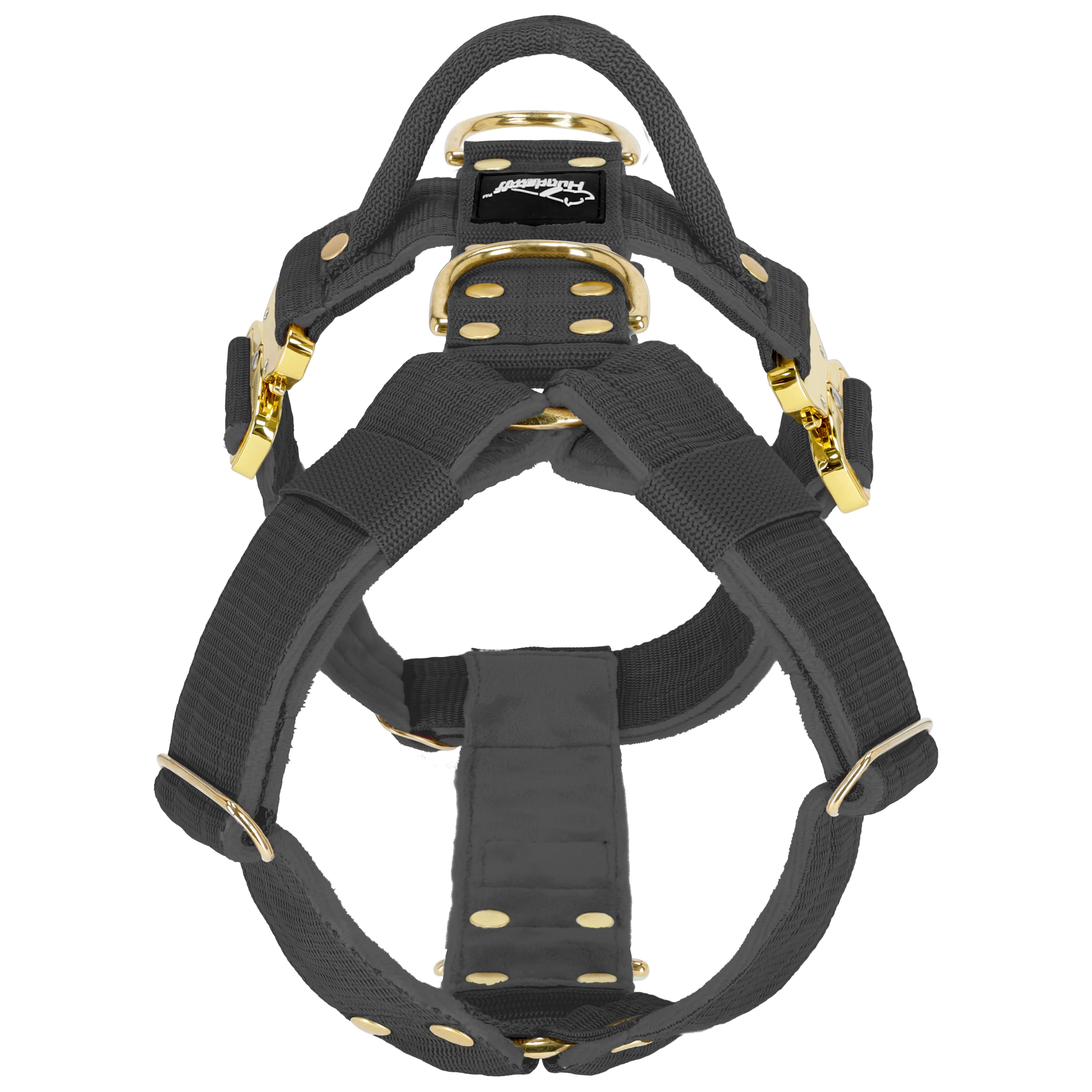 Easy Walk Extreme Gold Buckle Dark Grey - Arnés con hebilla de cierre rápido