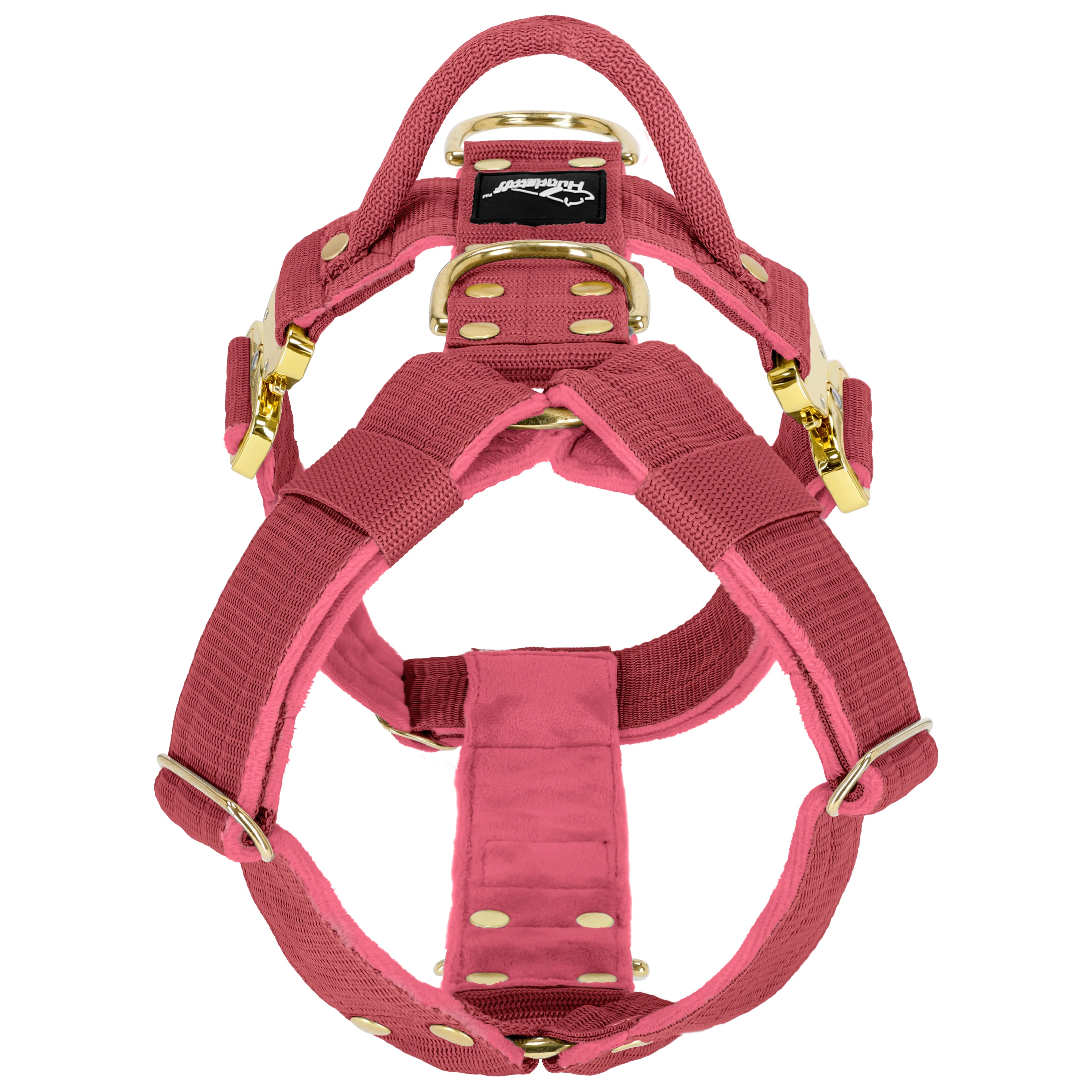 Easy Walk Extreme Gold Buckle Raspberry Red - Arnés con hebilla de cierre rápido