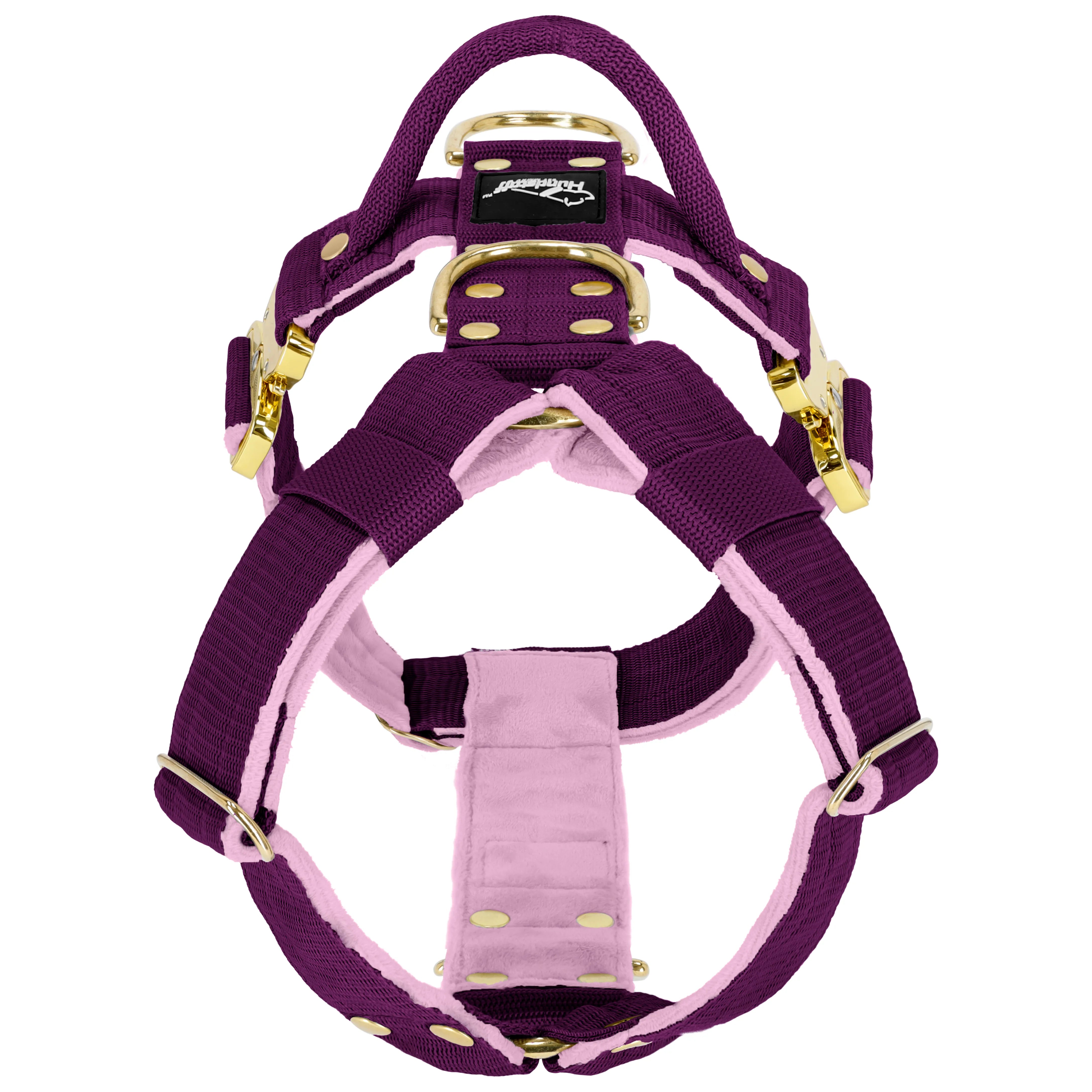 Easy Walk Extreme Gold Buckle Plum - Arnés con hebilla de cierre rápido