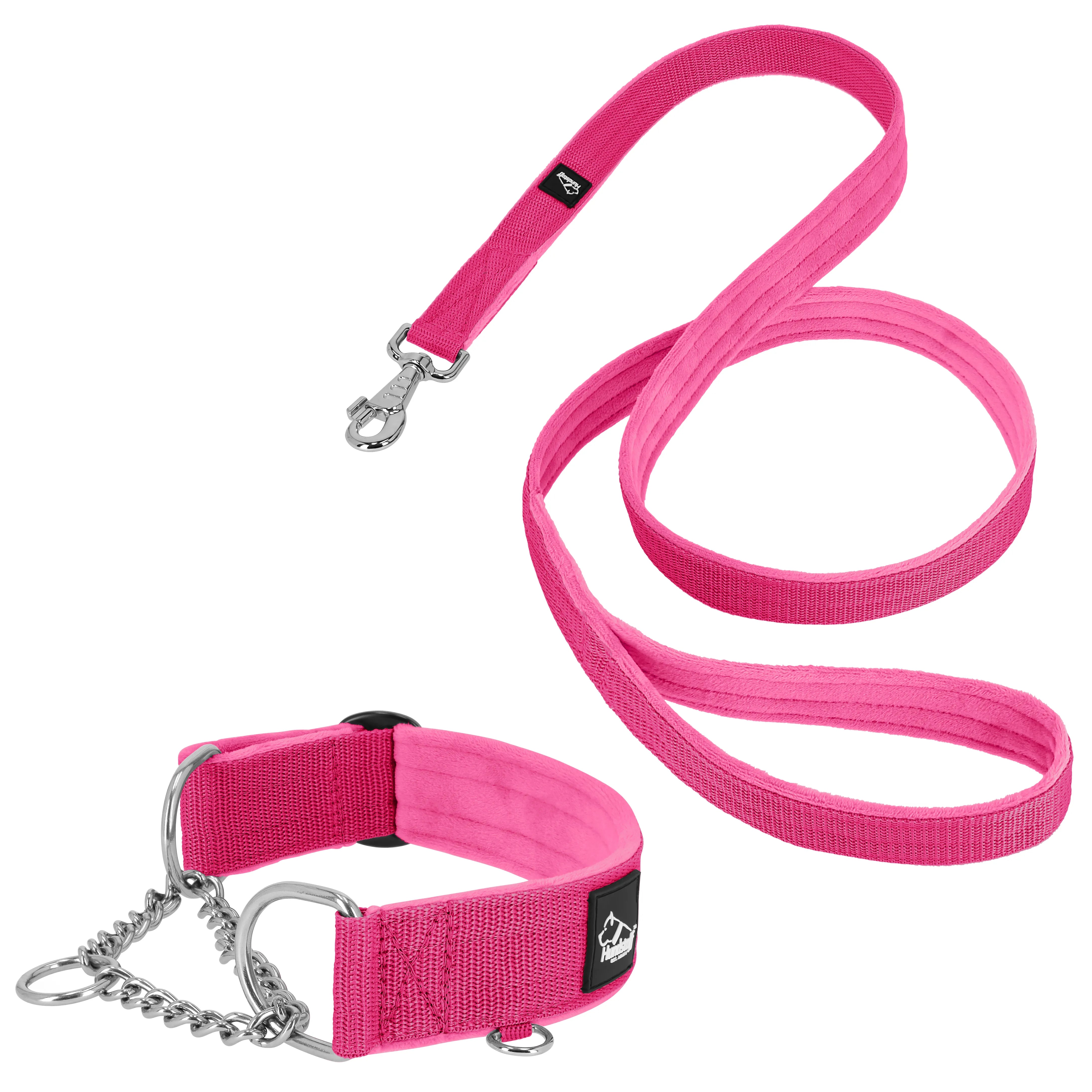 Martingale Chain Set Rosa - Collar de media correa y correa