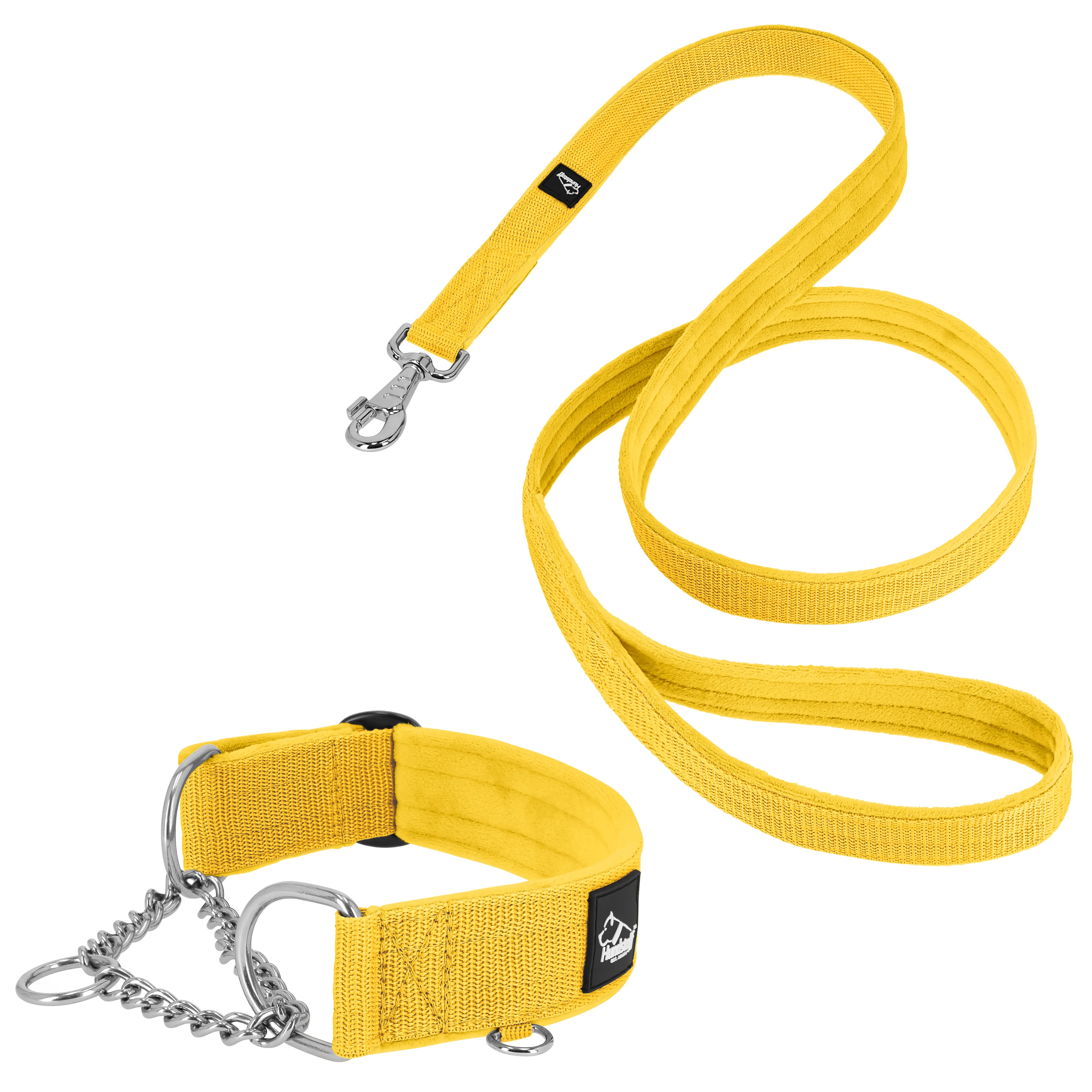 Martingale Chain Set Yellow - Collar de semi-ahogo y correa