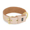 Active Golden Beige - Collar ancho y resistente con hebilla