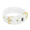 Active Golden White - Collar ancho y resistente con hebilla