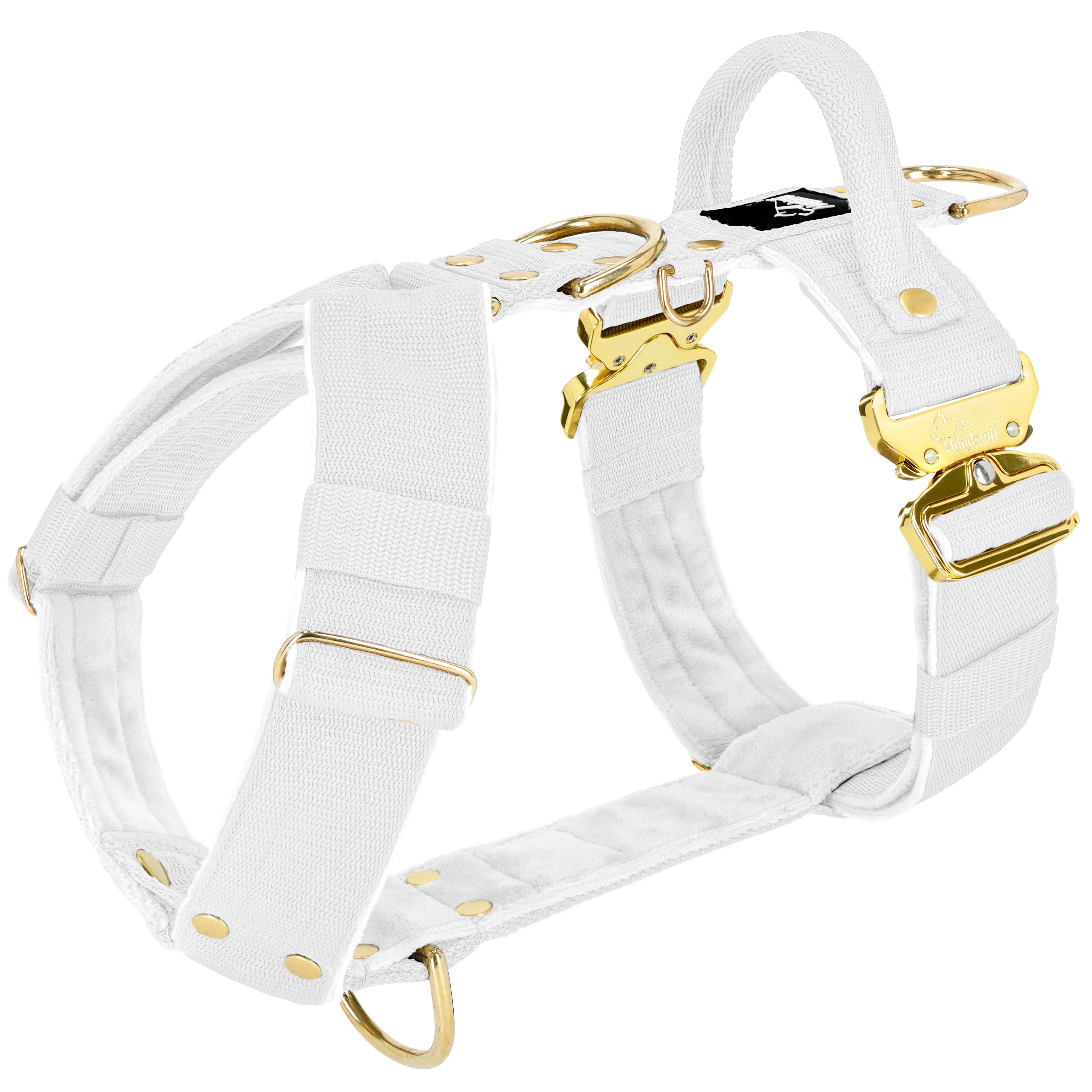 Easy Walk Extreme Gold Buckle White - Arnés con hebilla de cierre rápido