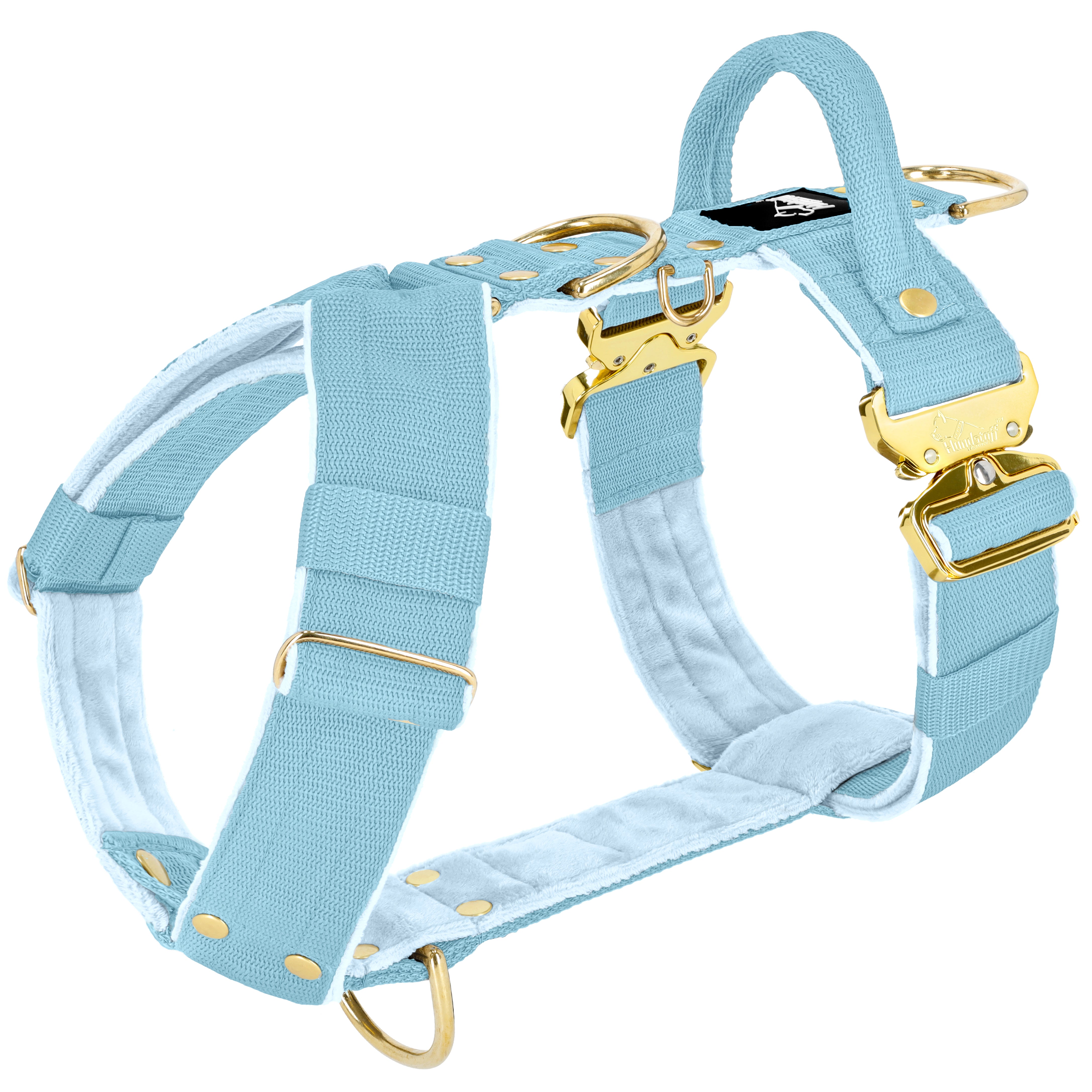 Easy Walk Extreme Gold Buckle Baby Blue - Arnés con hebilla de cierre rápido