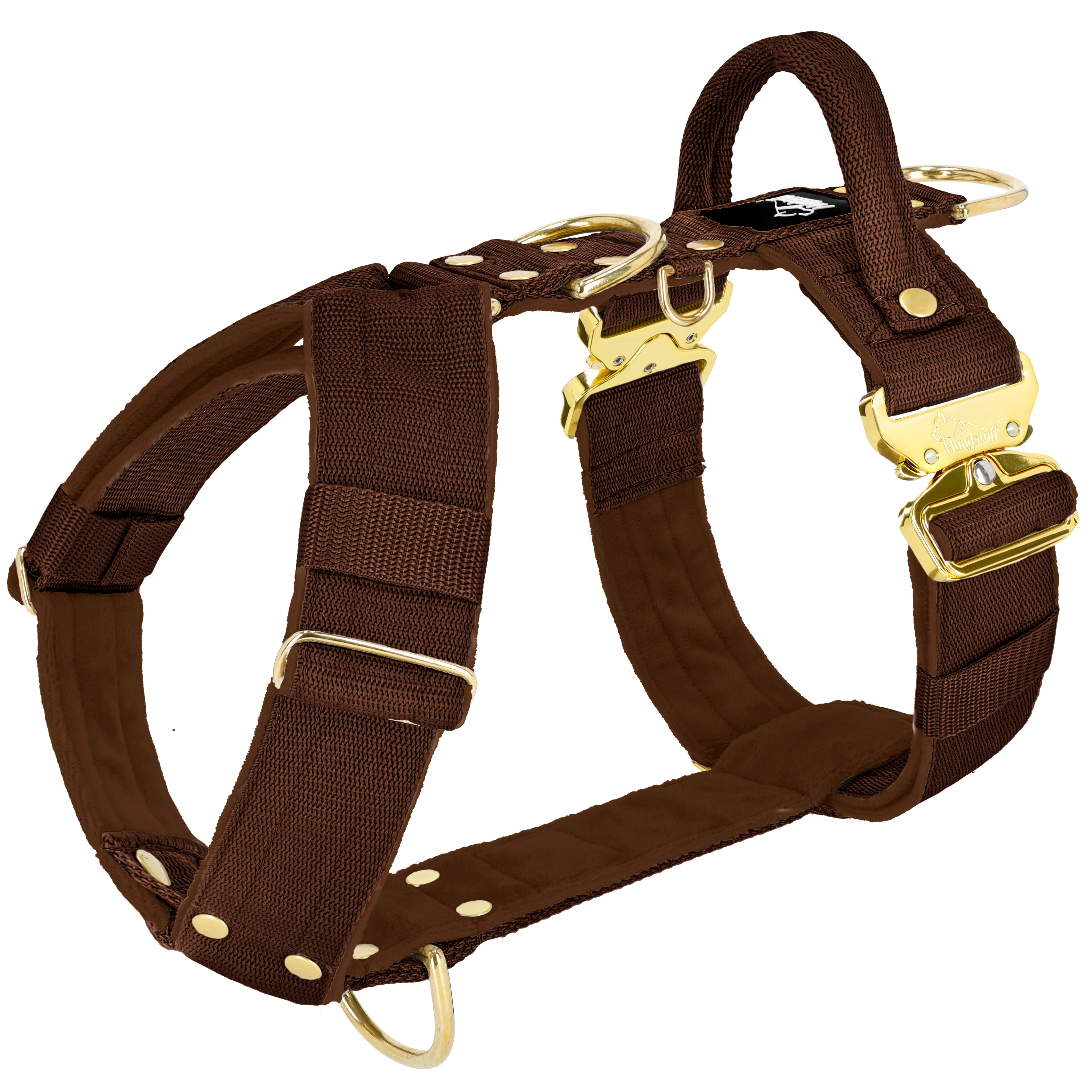 Easy Walk Extreme Gold Buckle Marrón Oscuro - Arnés con hebilla de cierre rápido