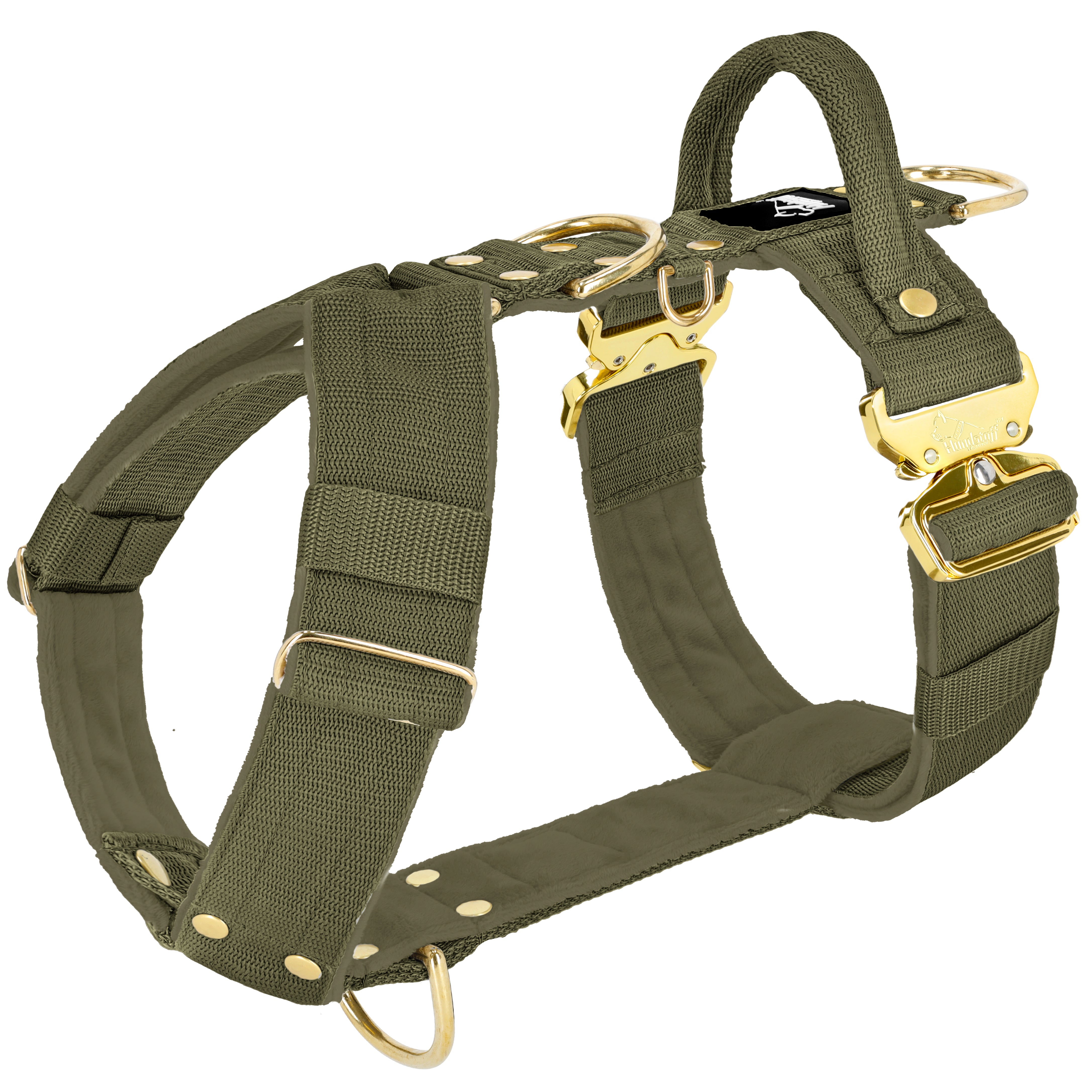 Easy Walk Extreme Gold Buckle Khaki - Arnés con hebilla de liberación rápida
