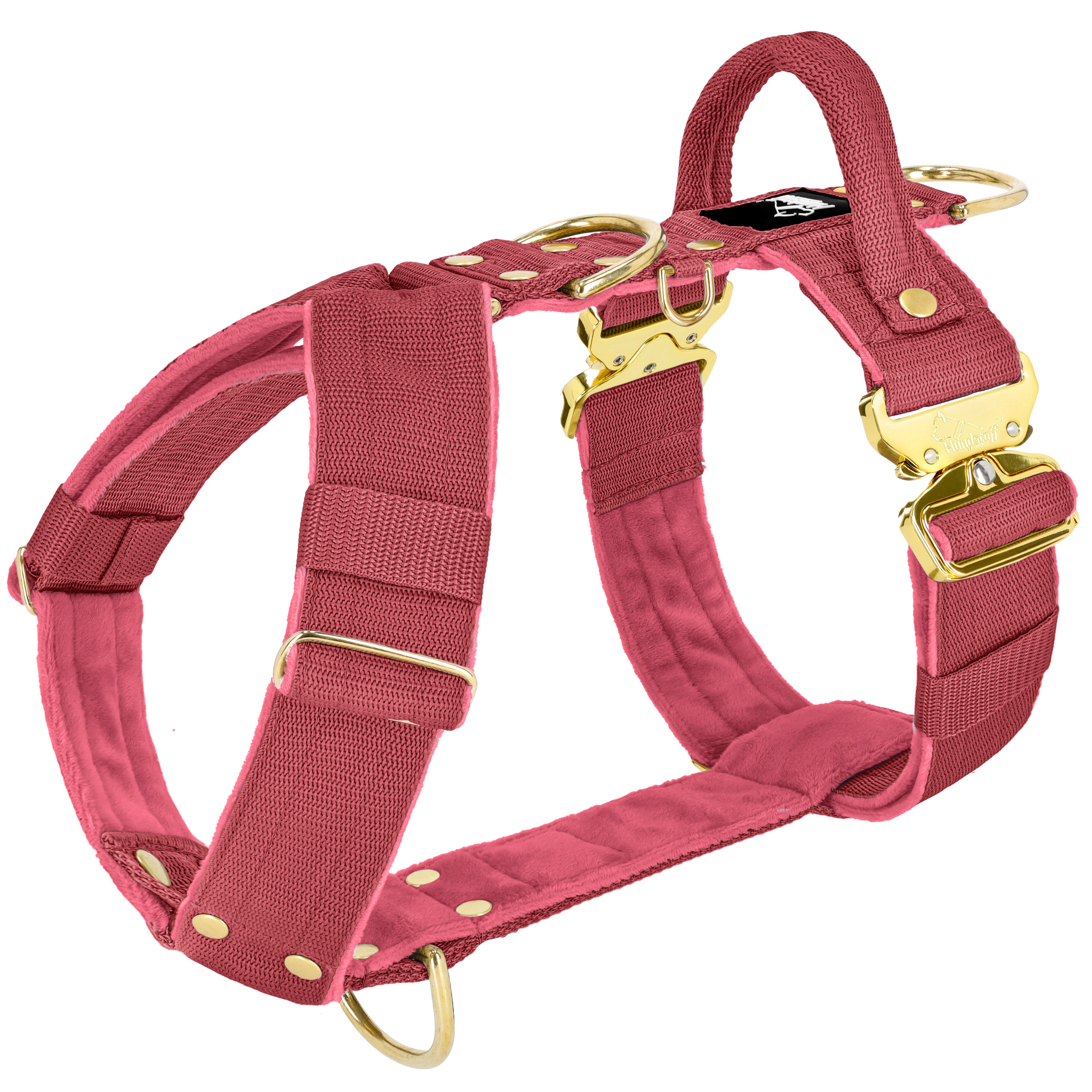Easy Walk Extreme Gold Buckle Raspberry Red - Arnés con hebilla de cierre rápido