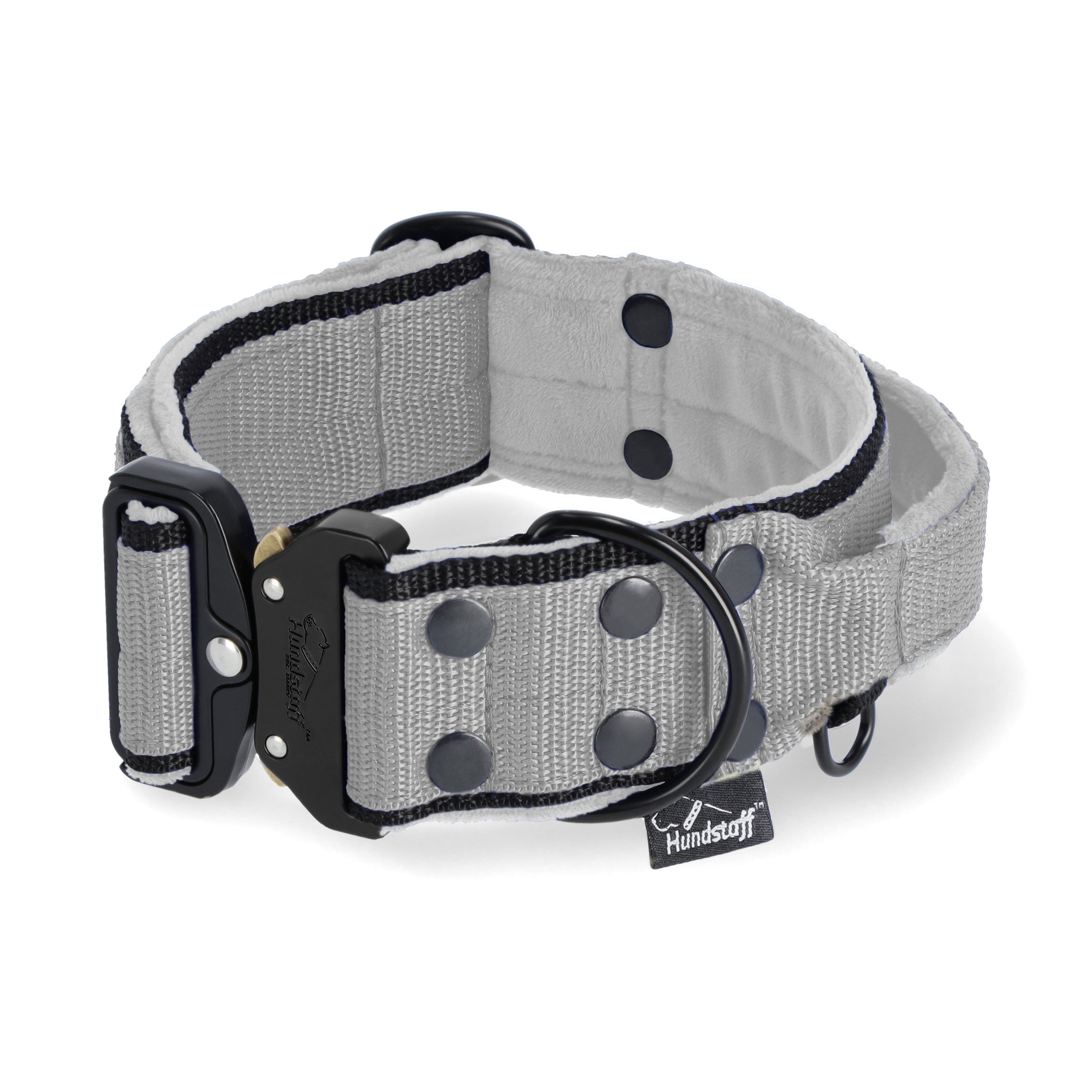 Extreme Buckle Black Edition Grey - Collar fuerte y seguro