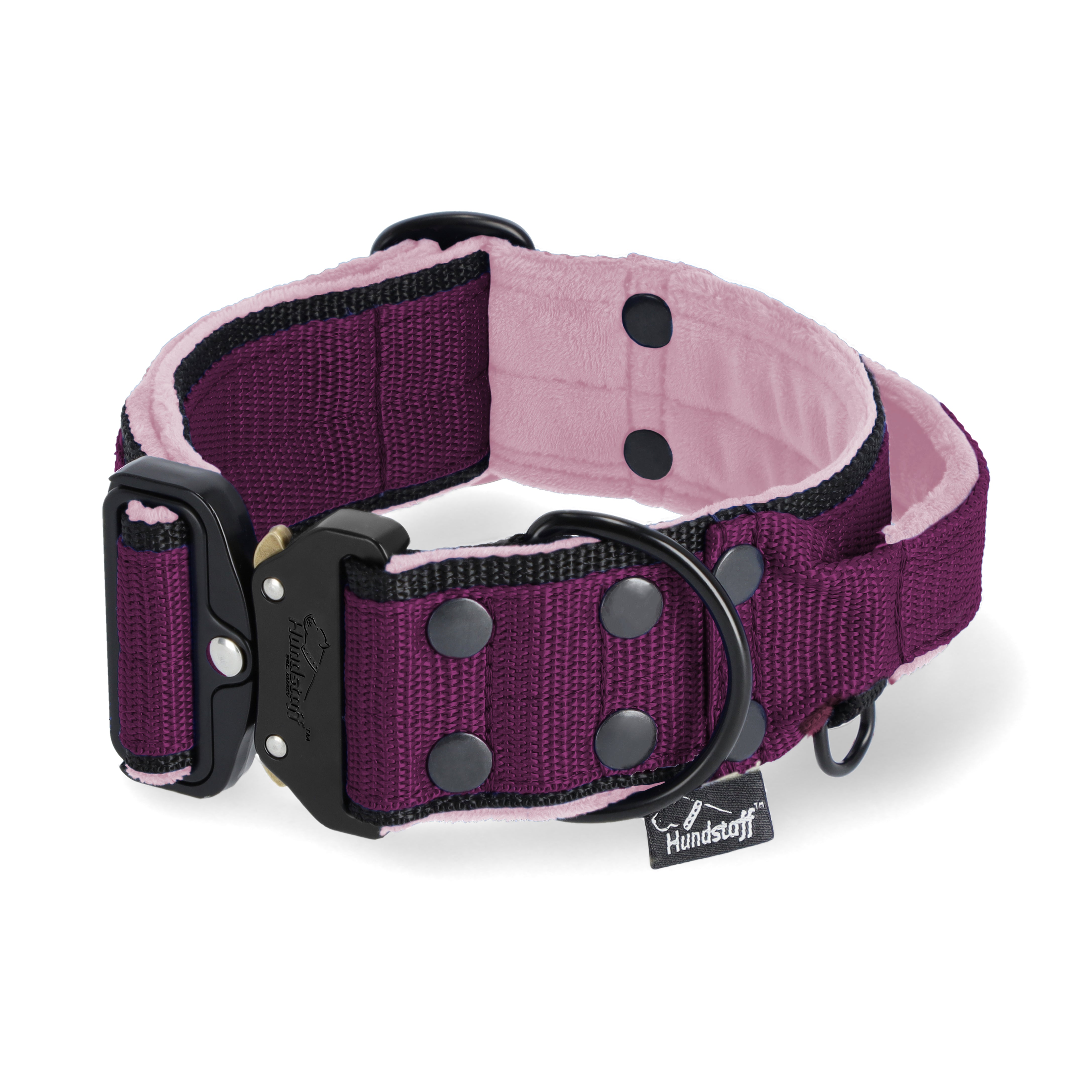Extreme Buckle Black Edition Plum - Collar fuerte y seguro
