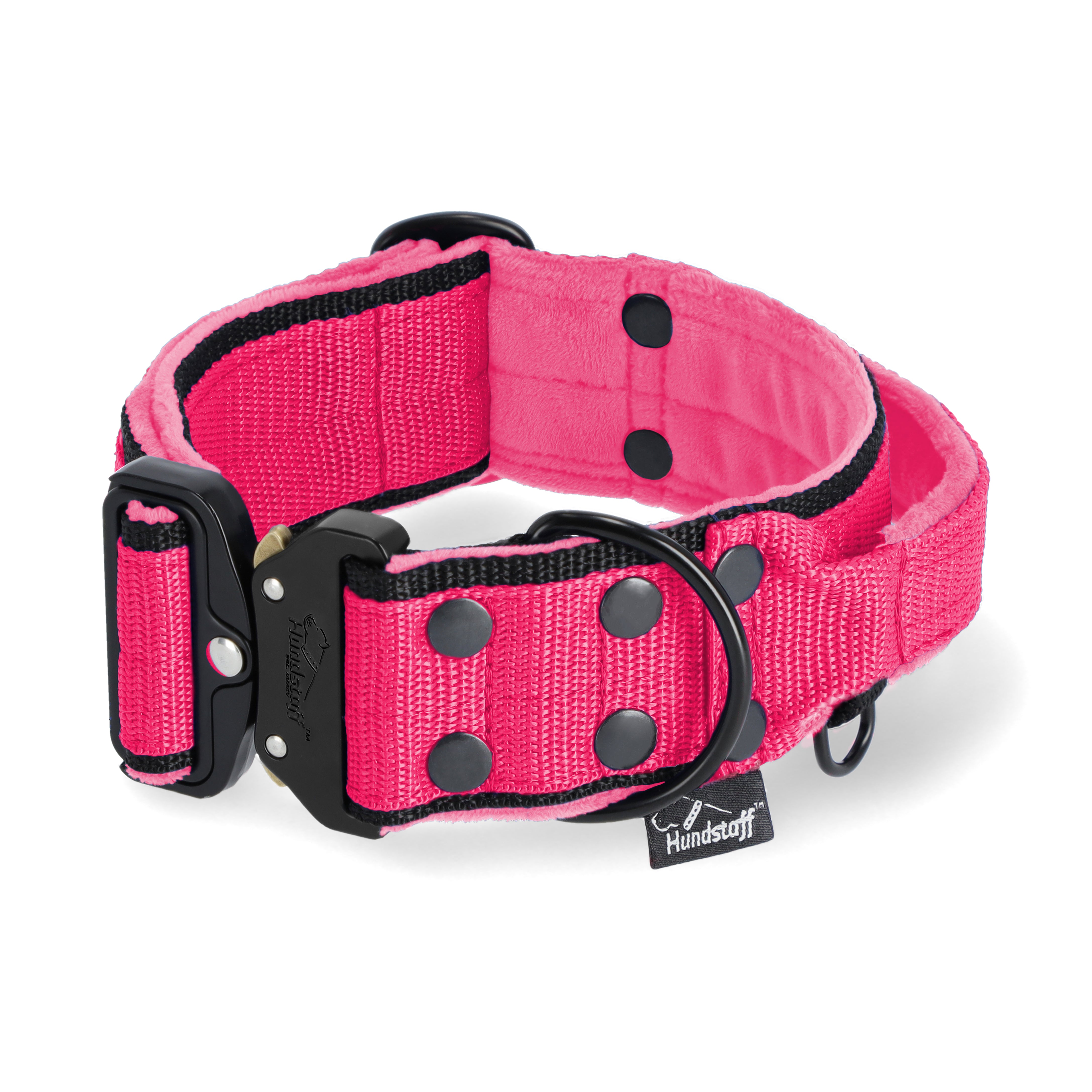 Extreme Buckle Black Edition Pink - Collar fuerte y seguro