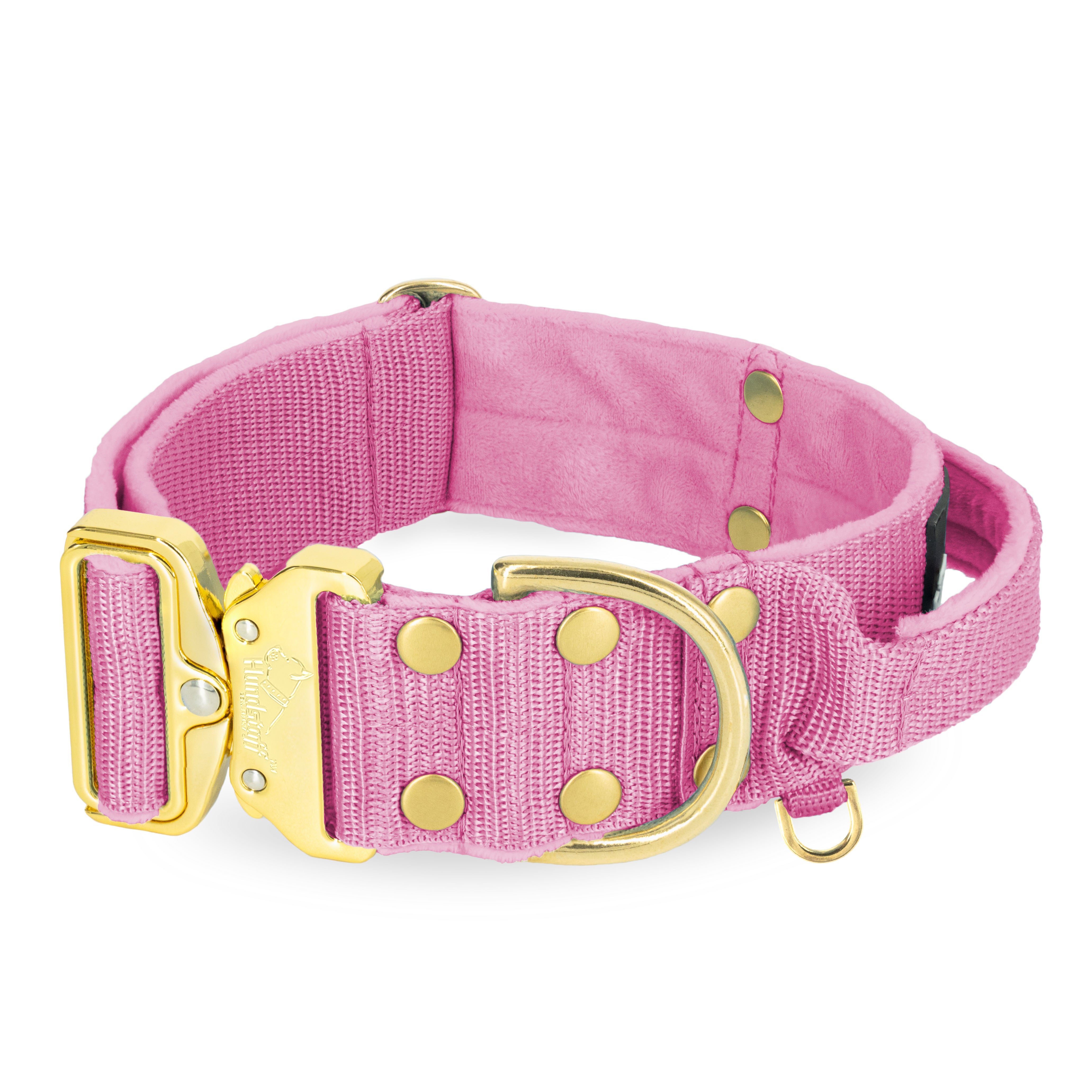 Extreme Gold Buckle Candy Pink - Collar fuerte y seguro