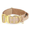 Extreme Gold Buckle Beige - Collar fuerte y seguro