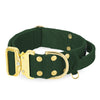 Extreme Gold Buckle Forest Green - Collar fuerte y seguro