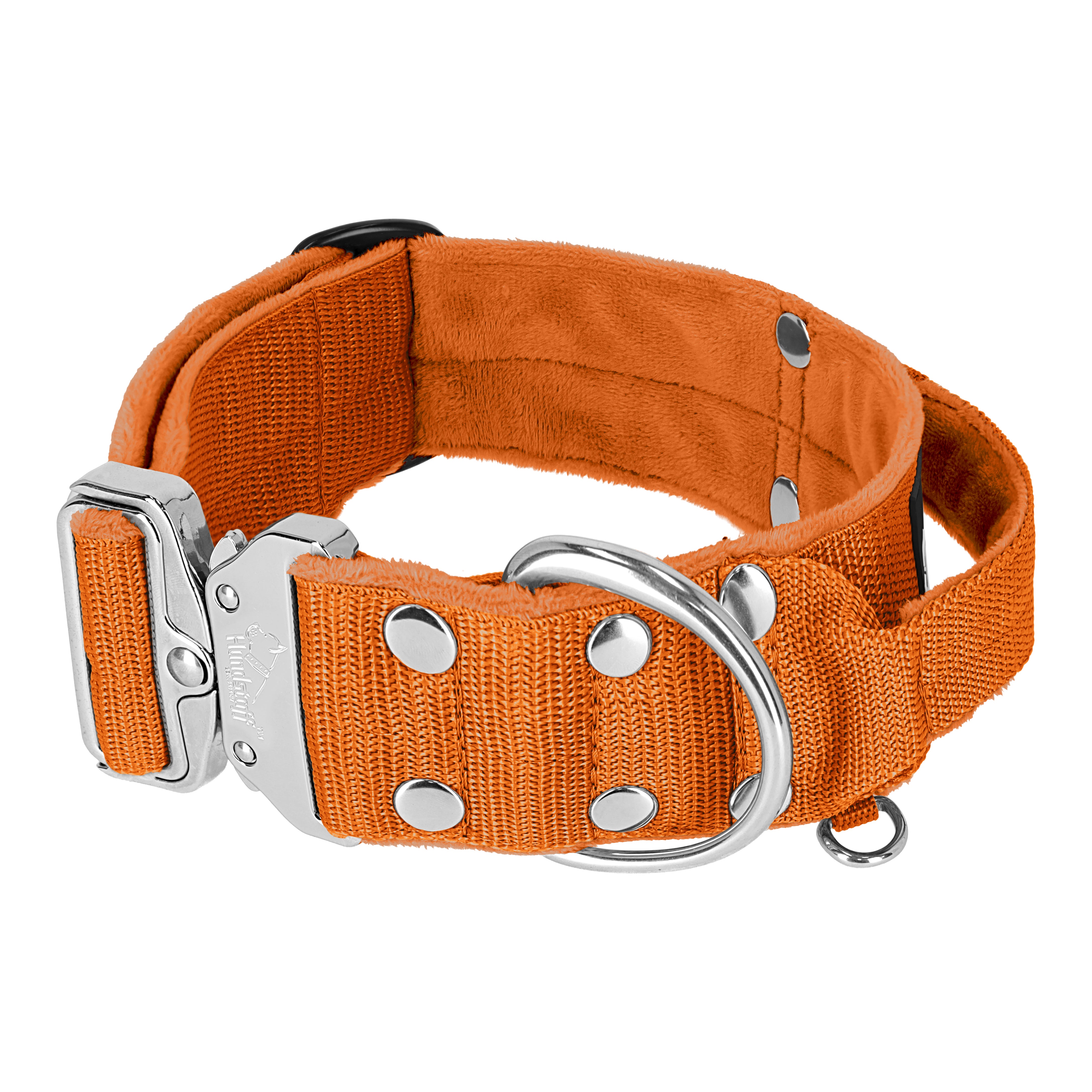 Extreme Silver Buckle Orange - Collar fuerte y seguro