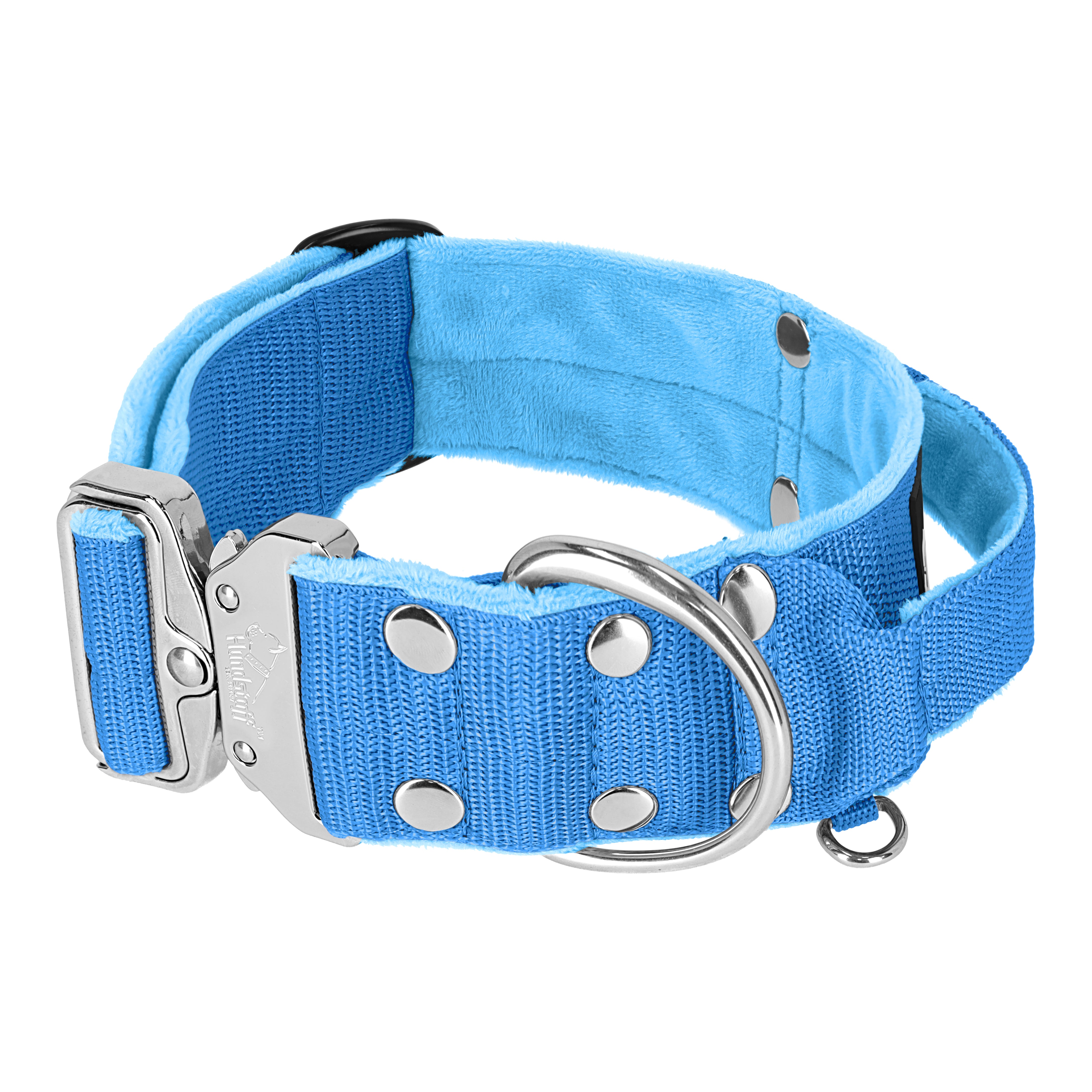 Extreme Silver Buckle Baby Blue - Collar fuerte y seguro