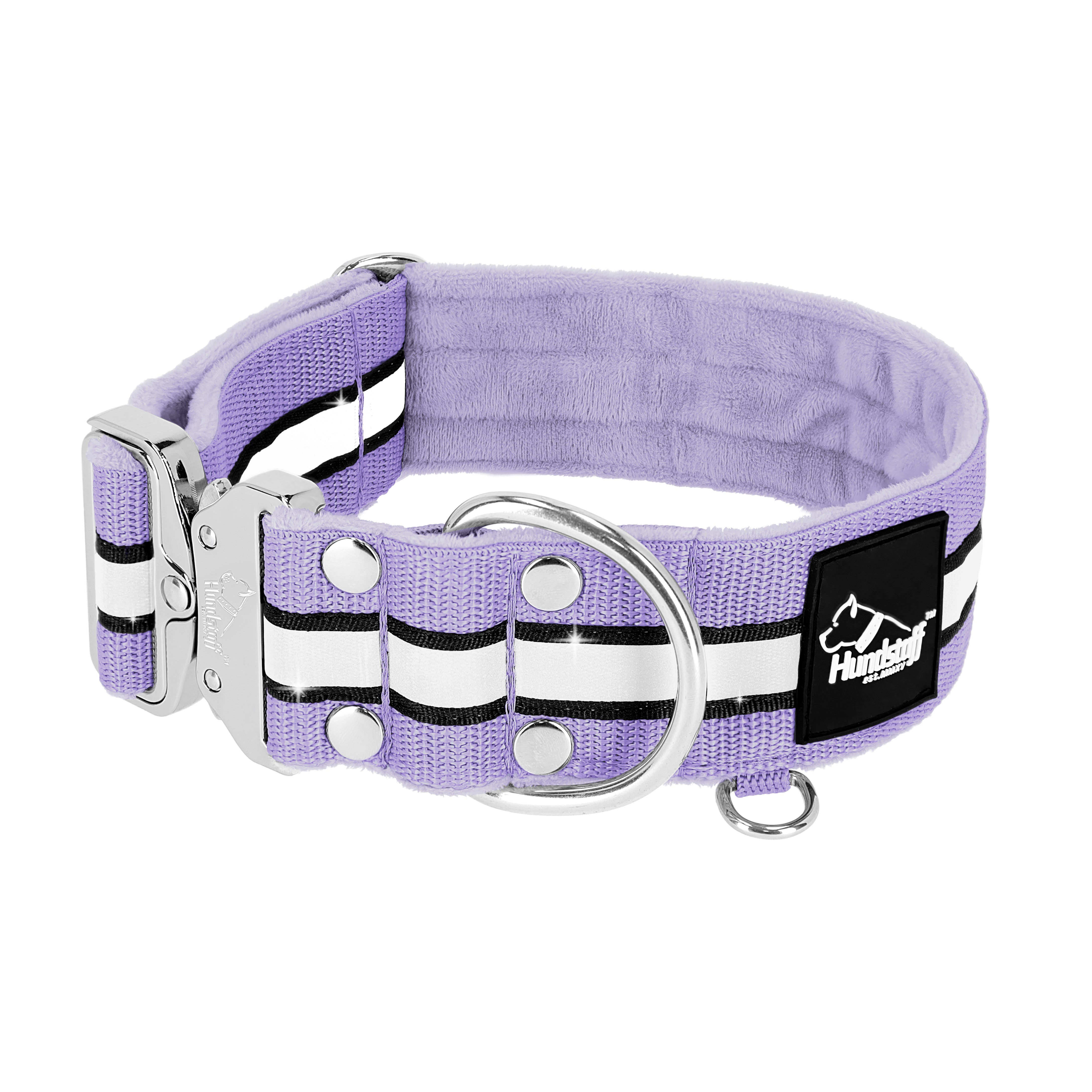 Extreme Silver Buckle Safe Baby Purple - Collarín reflejo de seguridad