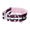 Extreme Silver Buckle Safe Plum - Collar reflejo de seguridad