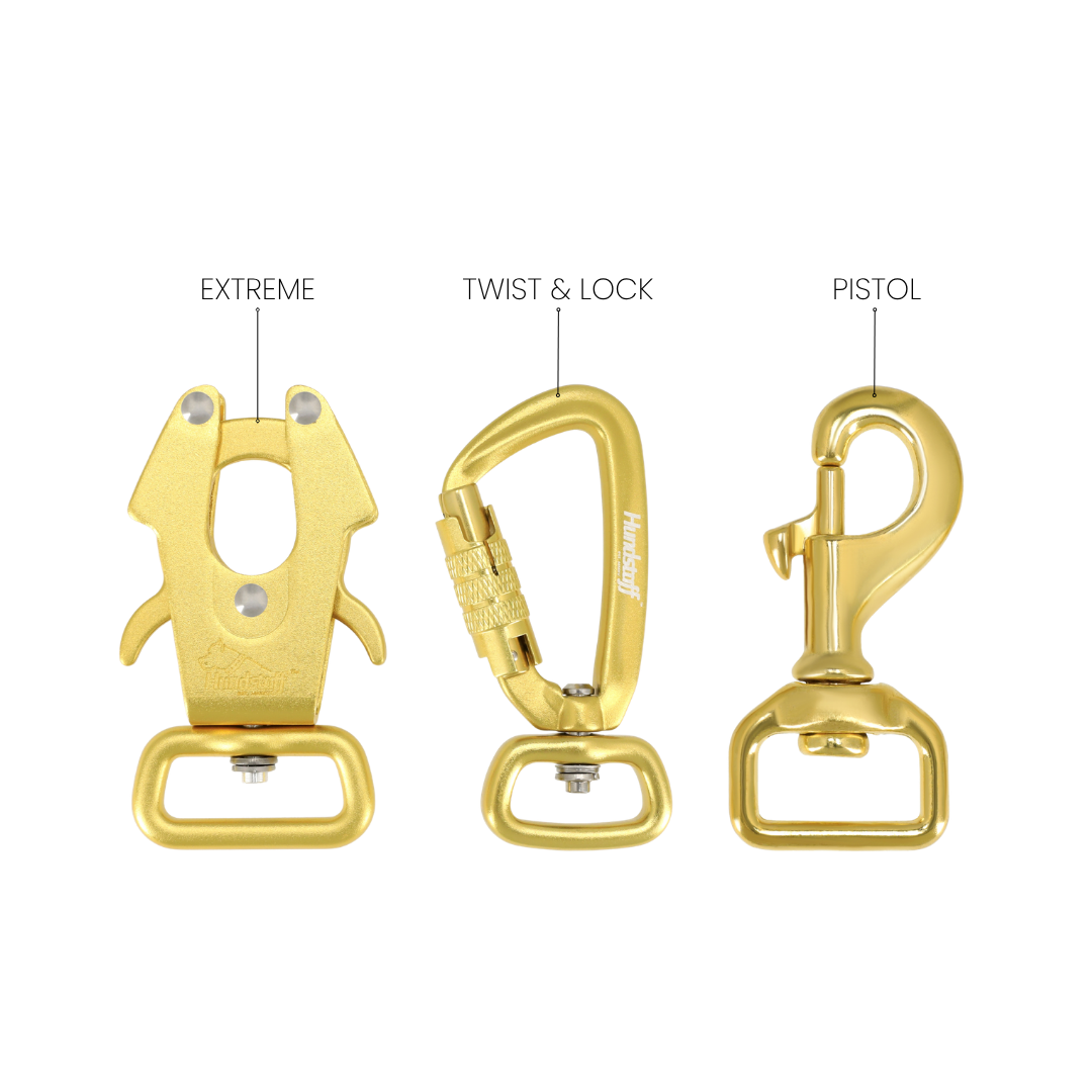 Guard Leash Golden Edition Black - Correa Guard con asa adicional