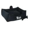 Platinum black - cama para perro negra con nombre