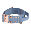 Extreme Rose Buckle Azul Pastel - Collar fuerte y seguro